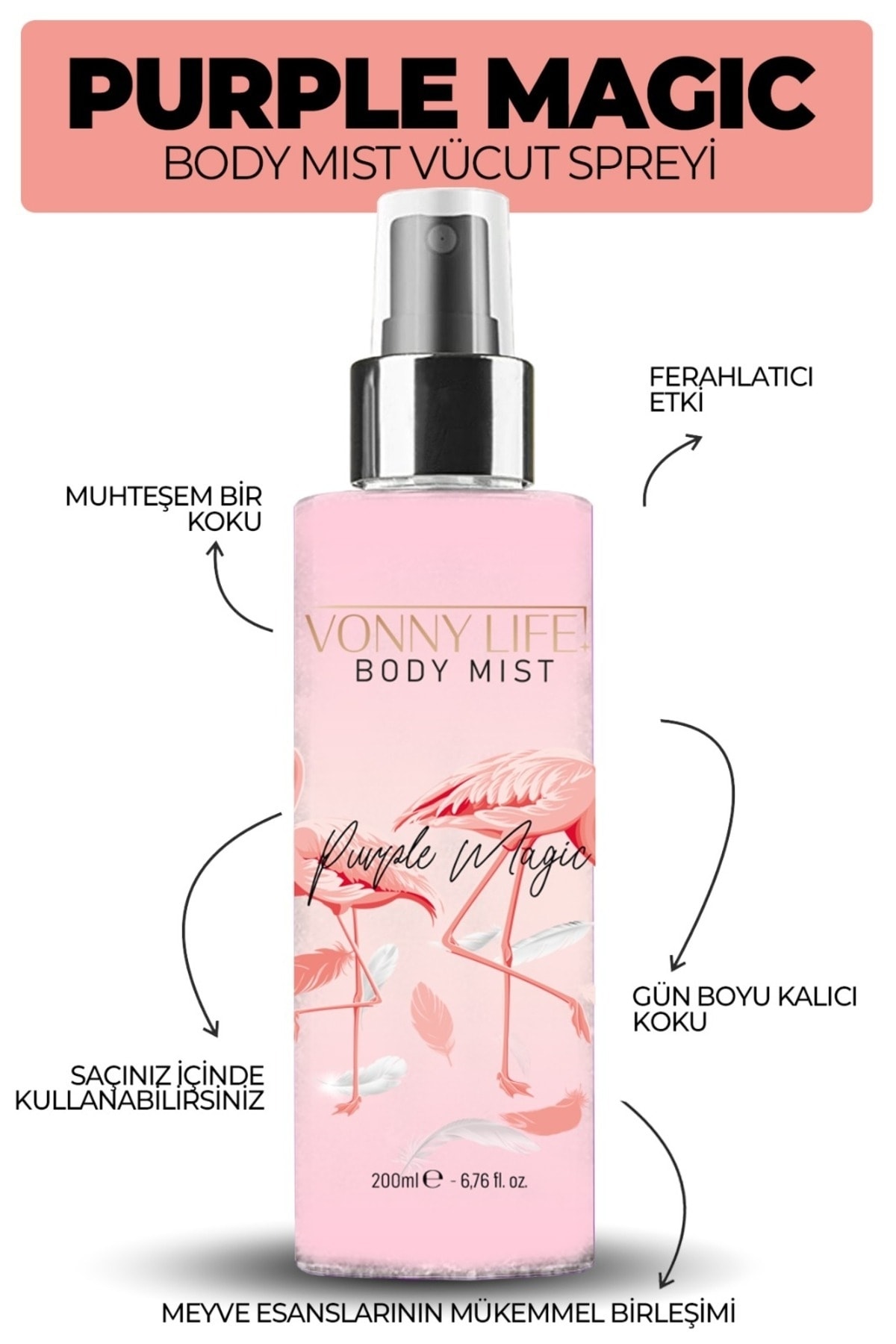 Vonnylife Purple Magic Body Mist Vücut Parfümü 200 Ml Fiyatı, Yorumları ...