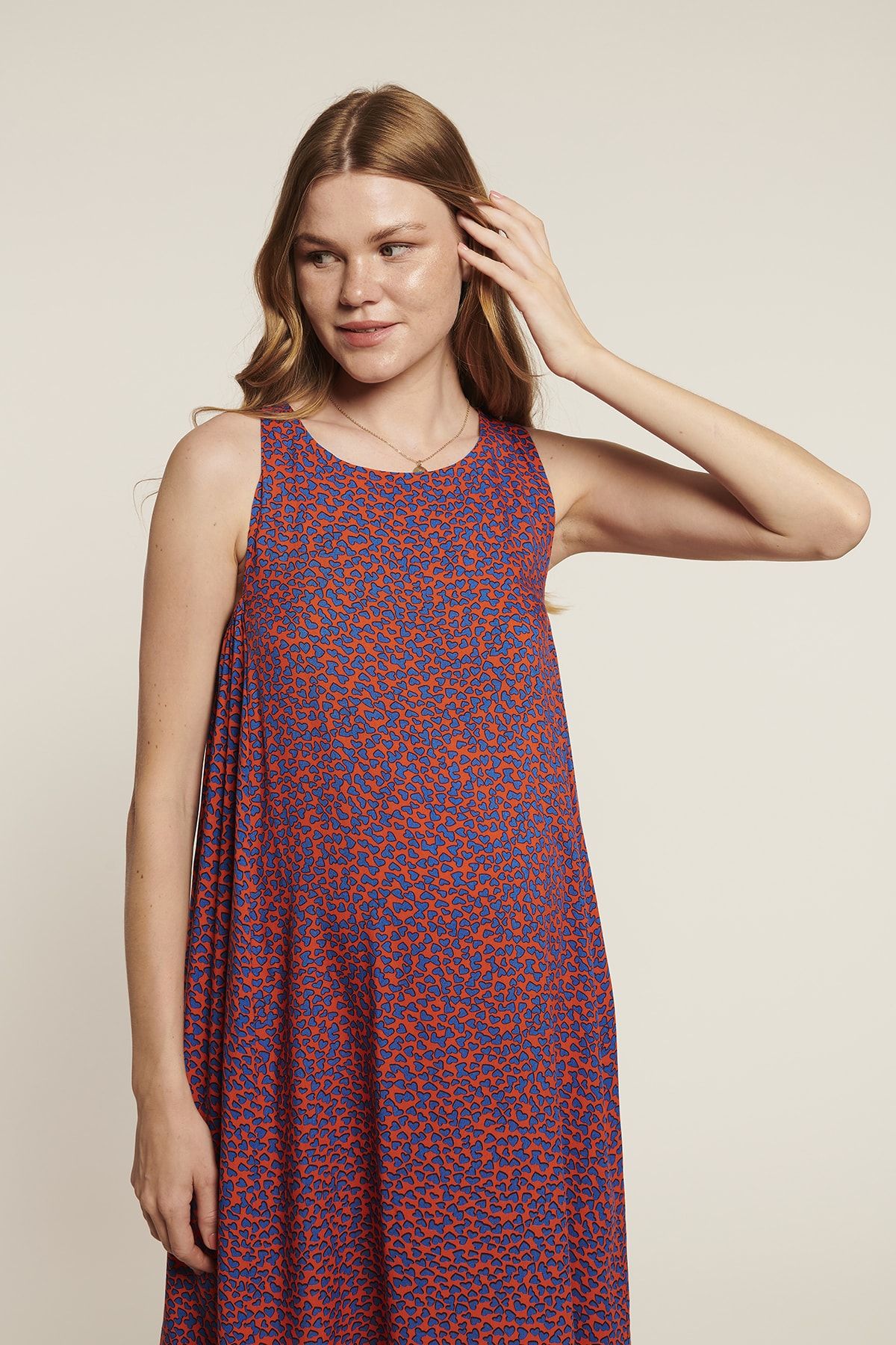 LYN MAMA-Rochie roșie de maternitate Holmes 5