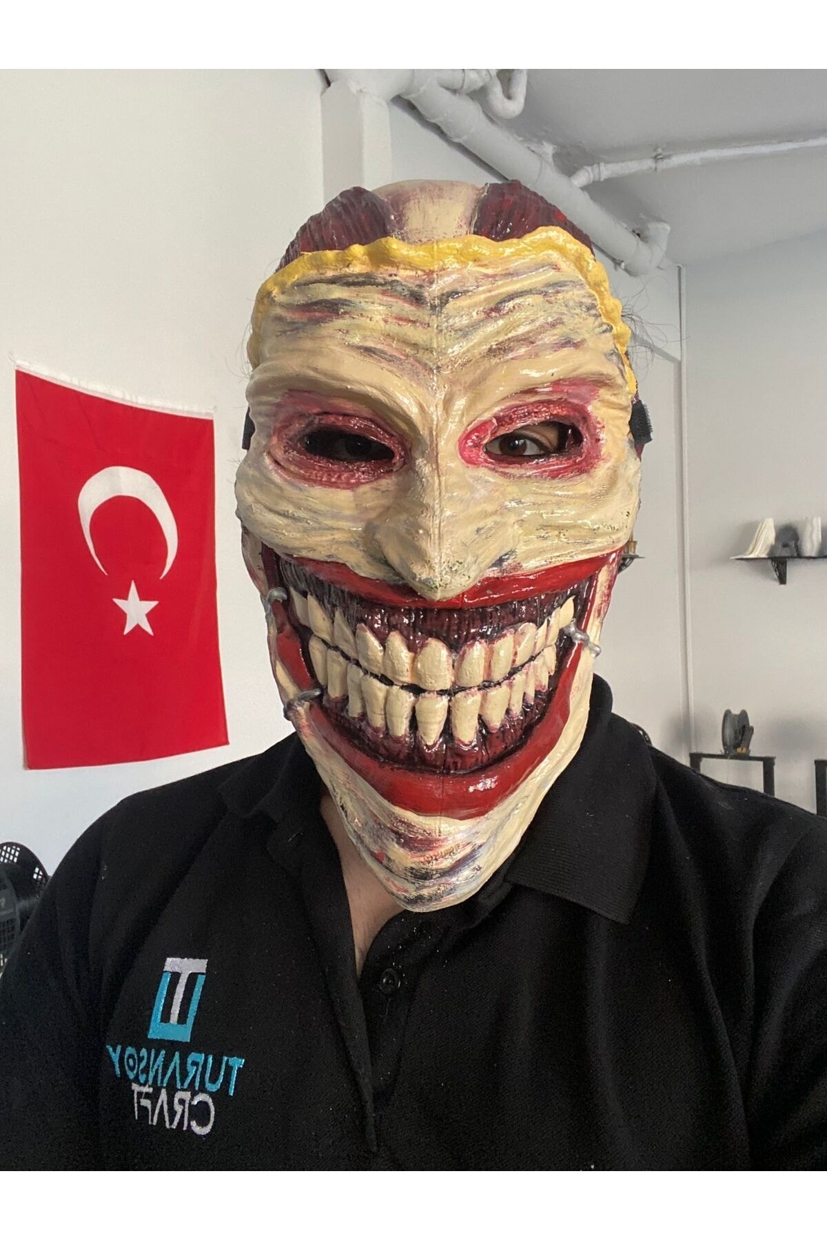 maske jim carrey cadılar bayramı kostümü