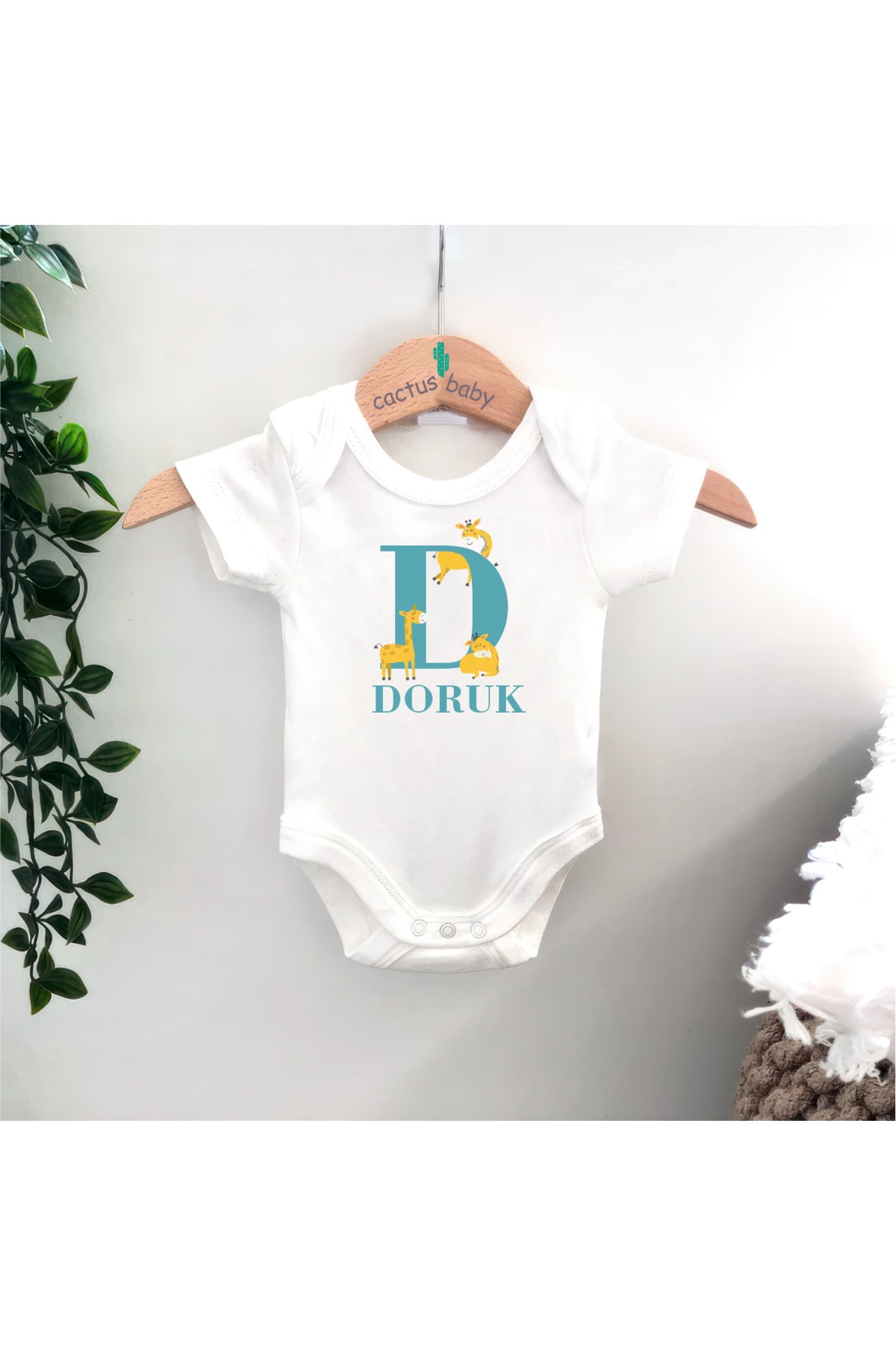 کاکتوس کالکشن اسم کودک کاکتوس، بادی کودک سفارشی، بادی کودک سفید نخی، زیبین