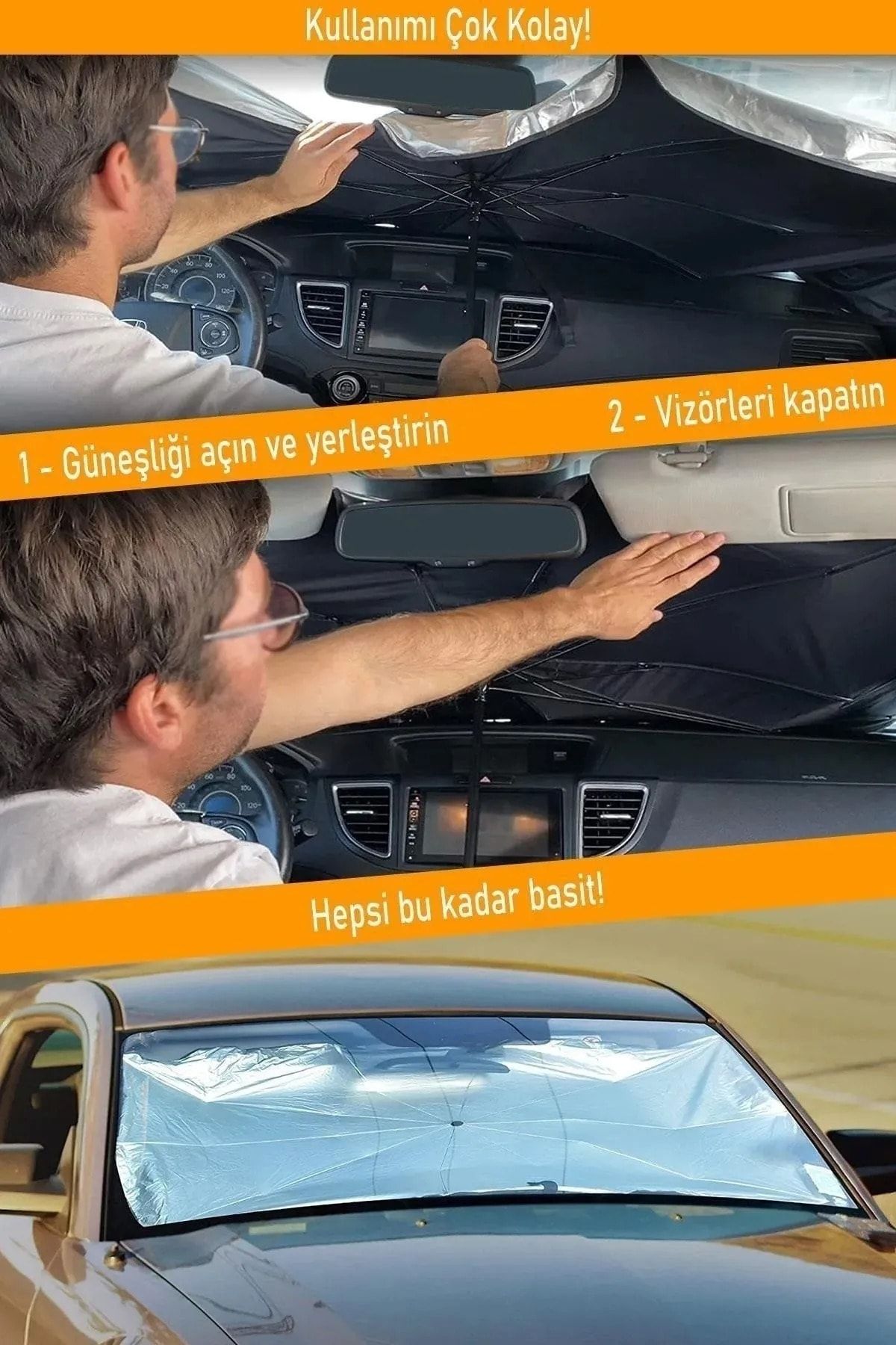 Universal-For Renault Latitude Car Front Window Sunshade Foldable Sunshade Umbrella Windshield Canopy 5