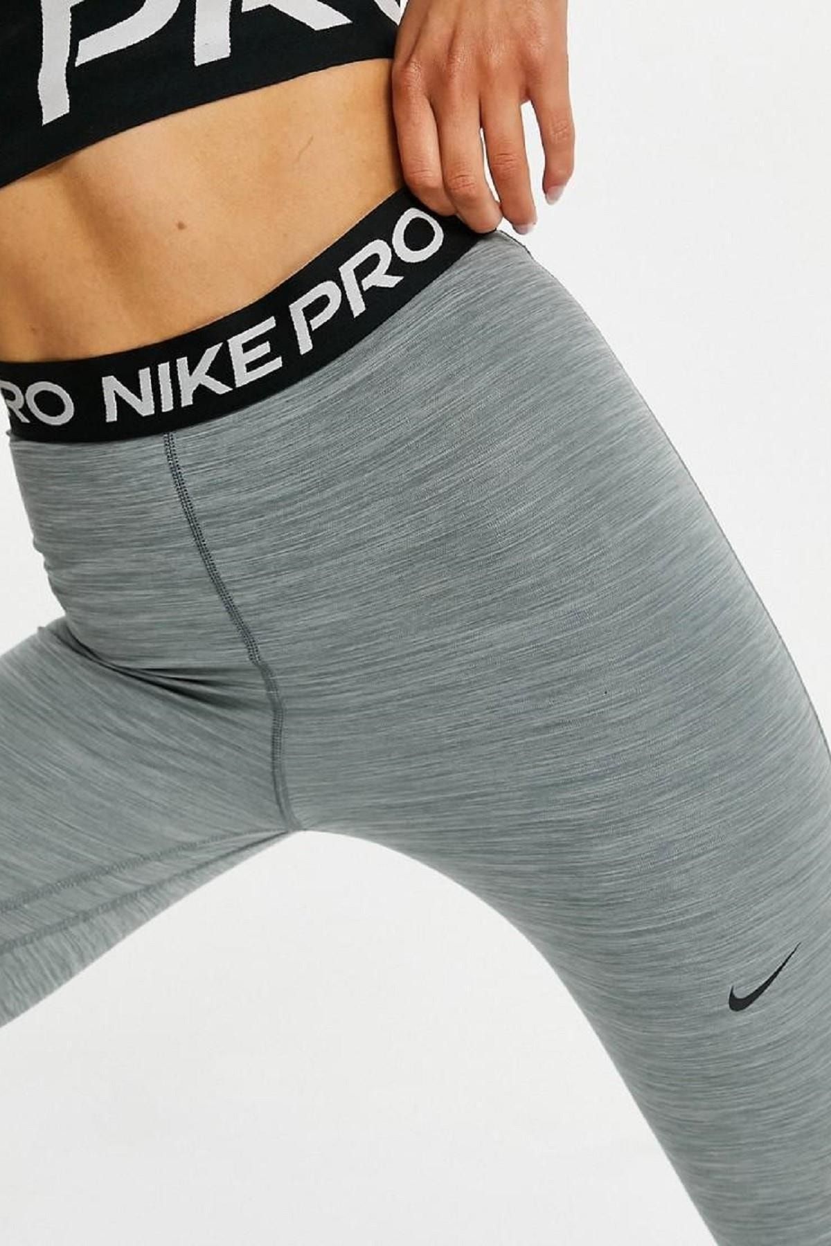 Nike Pro 365 High Rise 7/8 Leggings High Waisted Gray Leggings - Trendyol