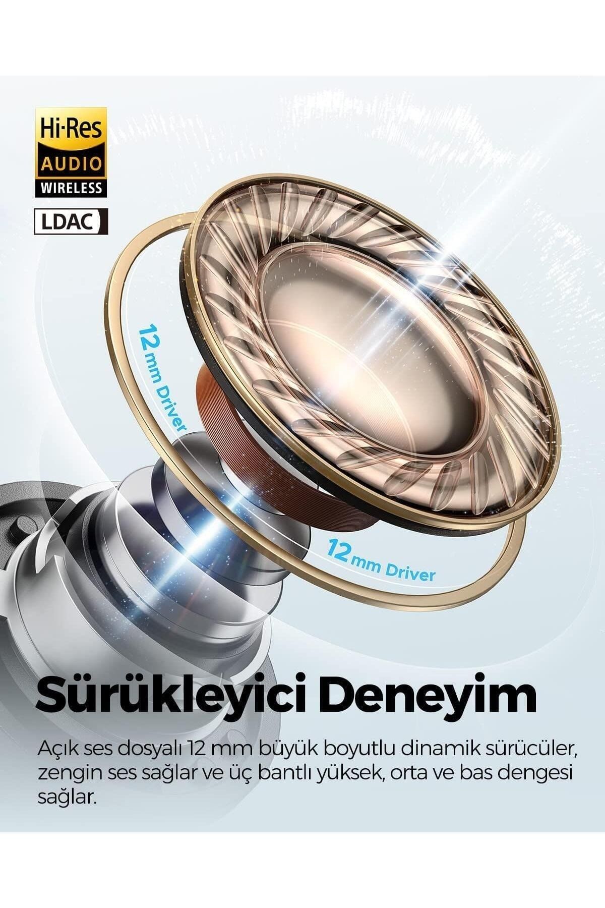 Capsule 3 Pro Hi-Res Ses Sertifikalı 3+3 Mikrofon ANC-ENC 5.3 Bluetooth Kulaklık - 4