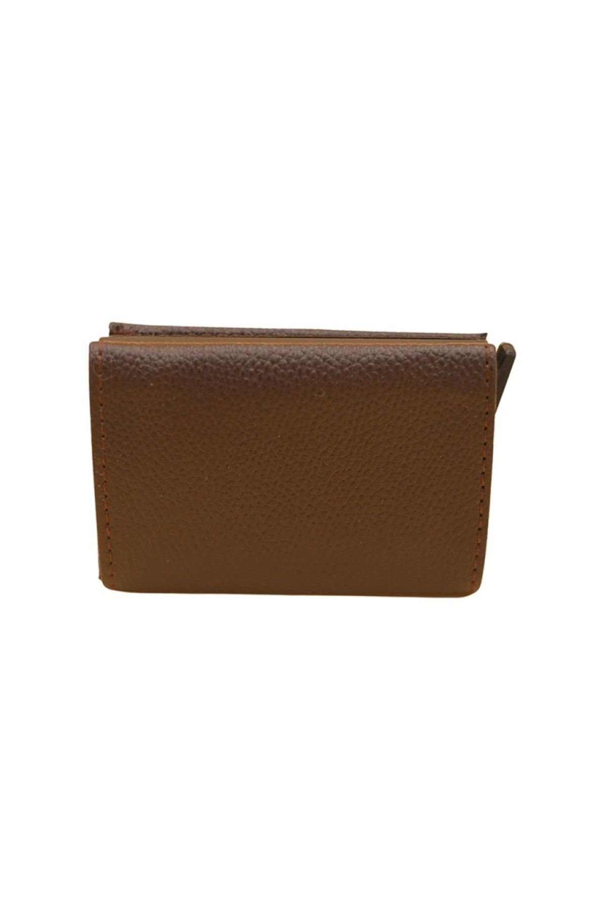 MKM-1312 Automatic Card Holder with Internal Patch - Pattern-01 - Dark Brown -87 3