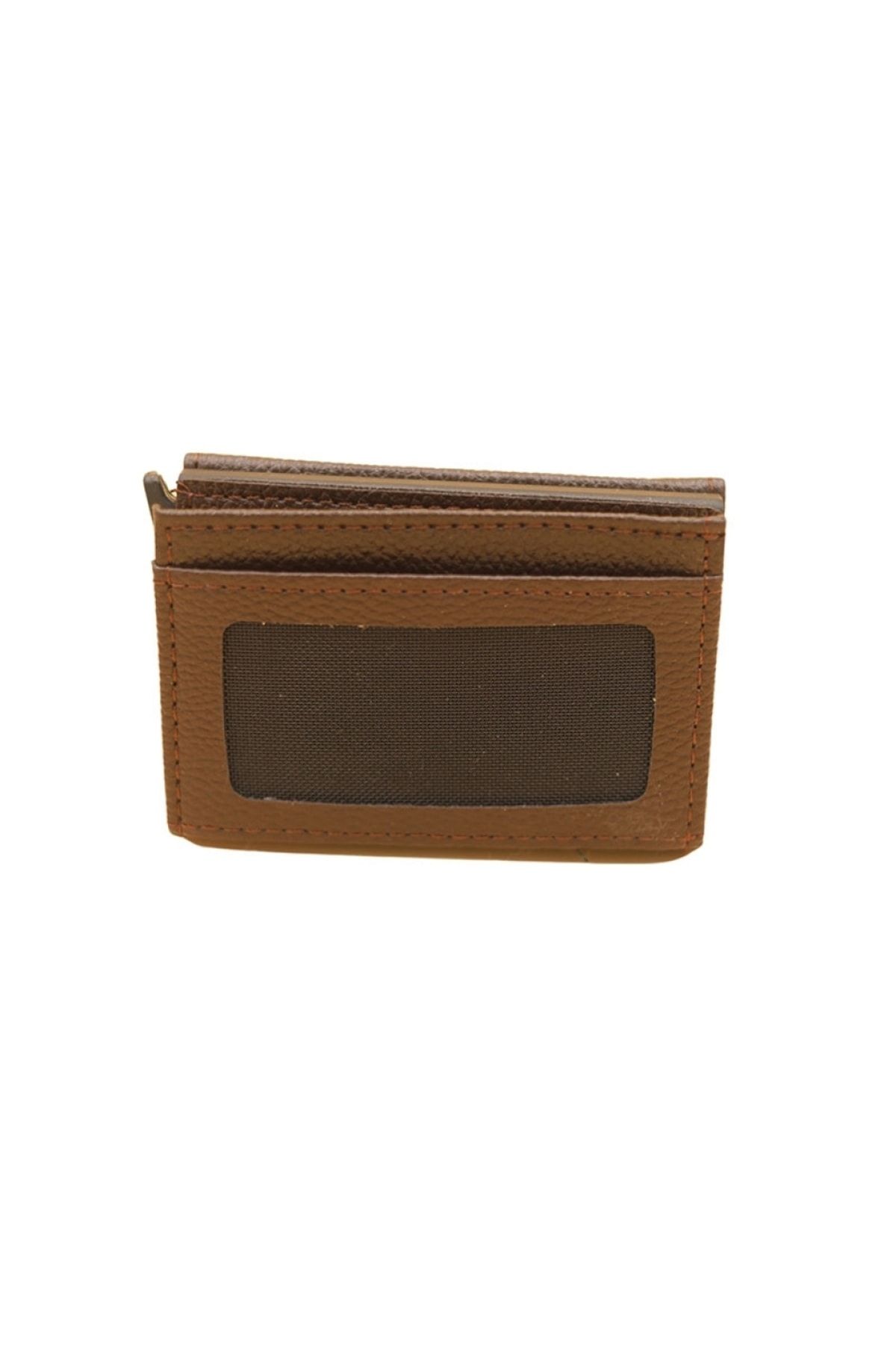 MKM-1312 Automatic Card Holder with Internal Patch - Pattern-01 - Dark Brown -87 4