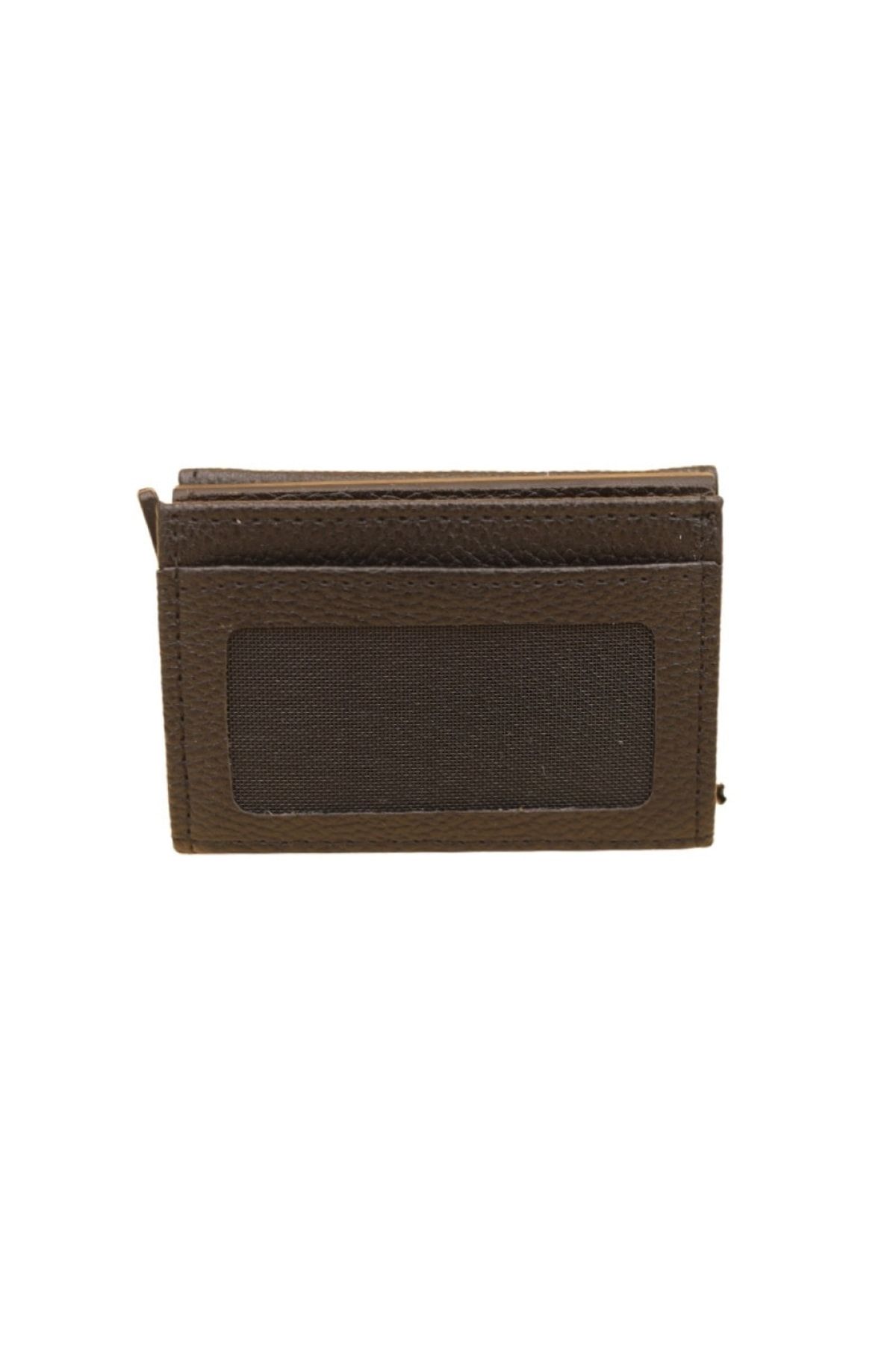 MKM-1312 Automatic Card Holder with Internal Patch - Pattern-01 - Black -53 5