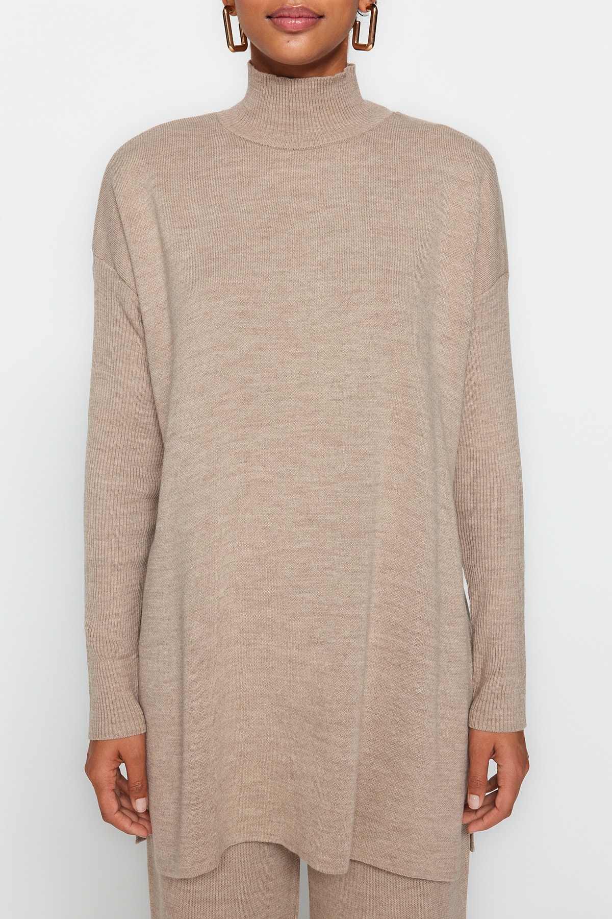 Trendyol Modest Norkové rozparkované úplety – široká noha a spodní díl (TCTAW24US00028)