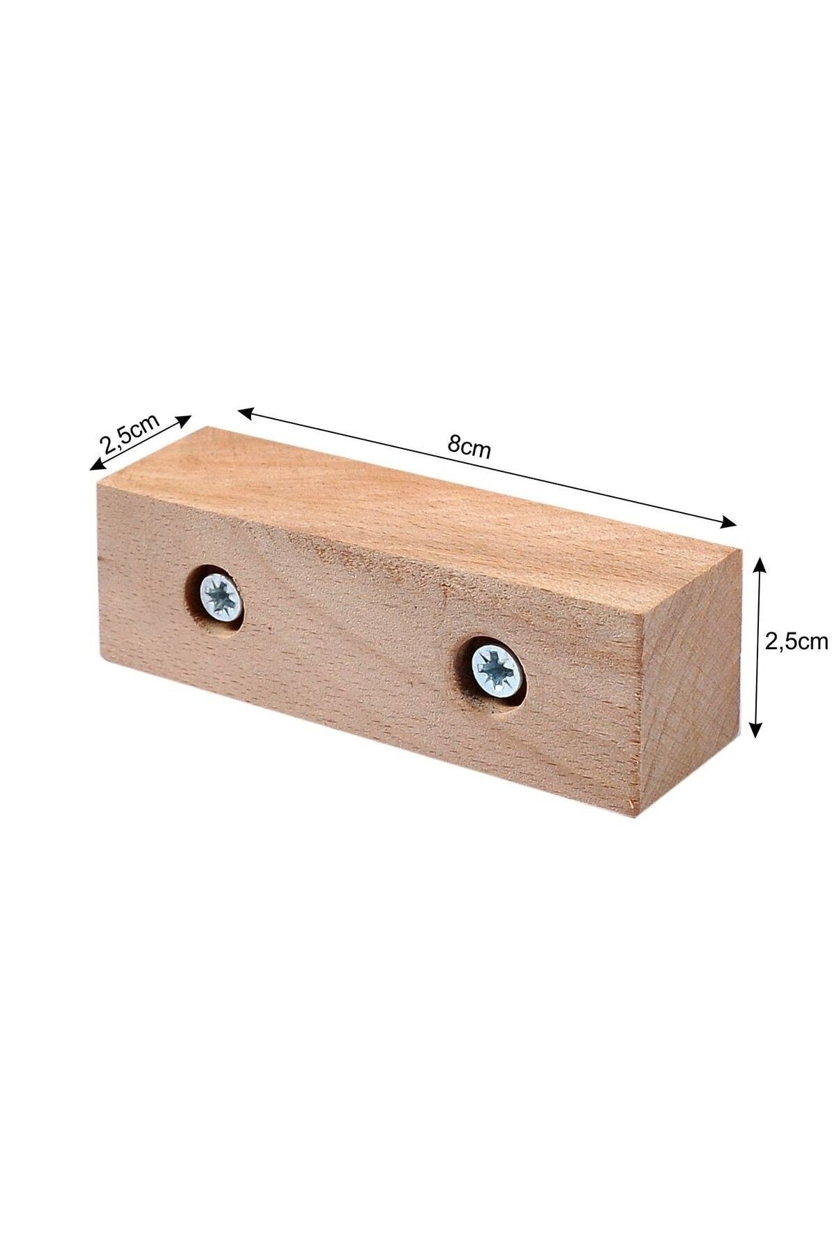 Masa Sandalye Mobilya Koltuk Ayak Yükseltici 4'lü Set Boy 25 Mm
