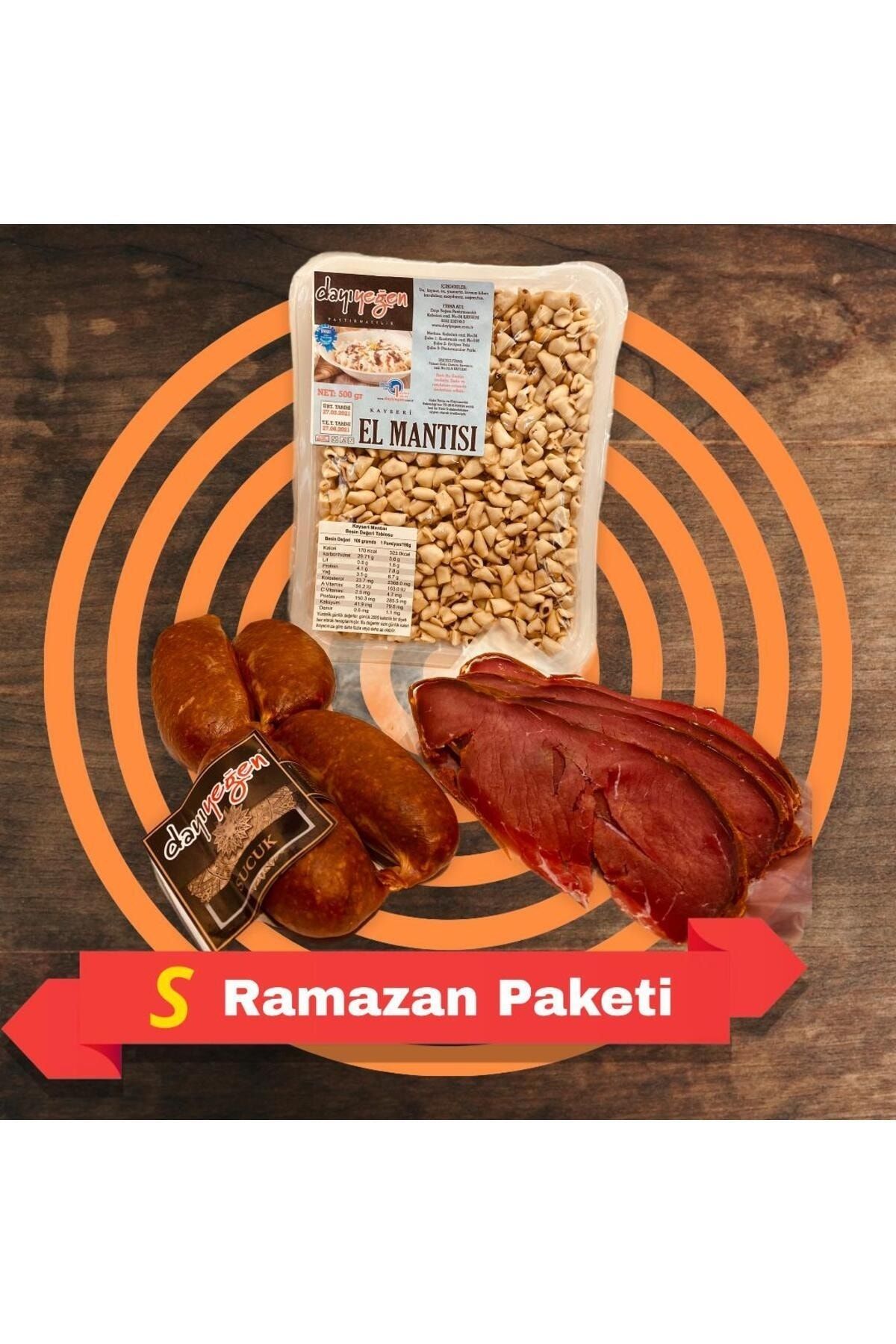 Dayıyeğen Pastırmacılık DayıYeğen Ramazan Paketi Kolisi 3 Farklı Ürün Ziyafet Paketi