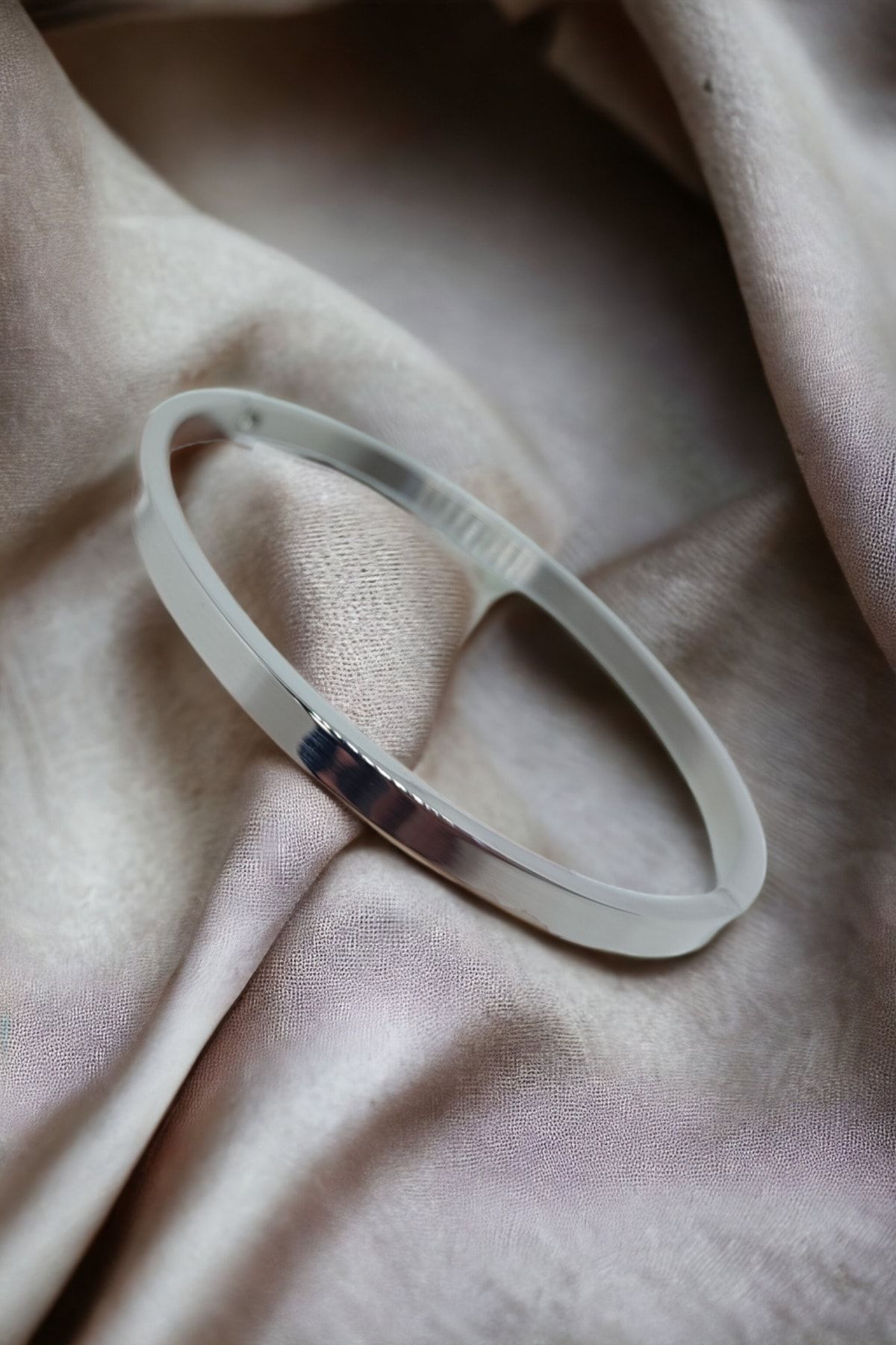 Stainless steel shop cuff bracelet