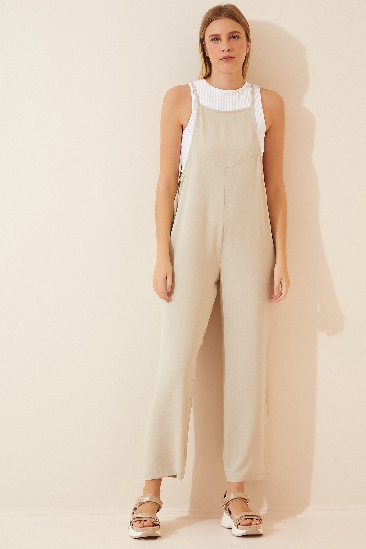 Cream overalls shop