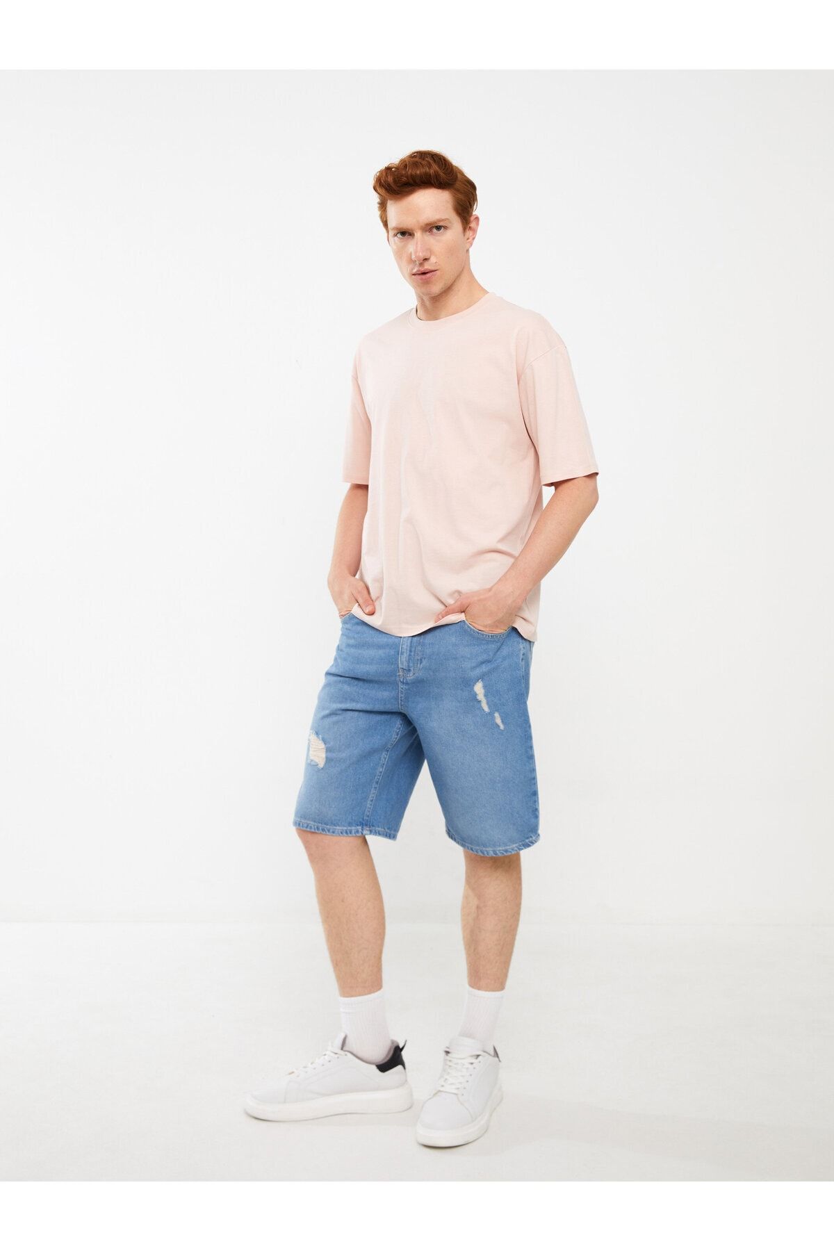 LC Waikiki-Ανδρικό τζιν σορτς - Standard Fit 2