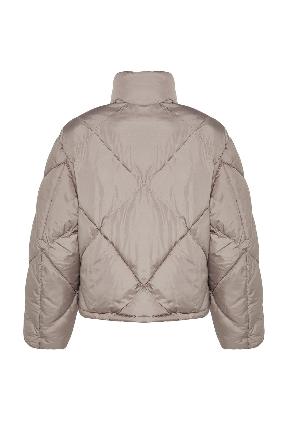 Trendyol Collection-Oversize Mink Down Coat - Λεπτομέρεια βελούδινου γιακά, υδατοαπωθητικό TWOAW24MO00008 8