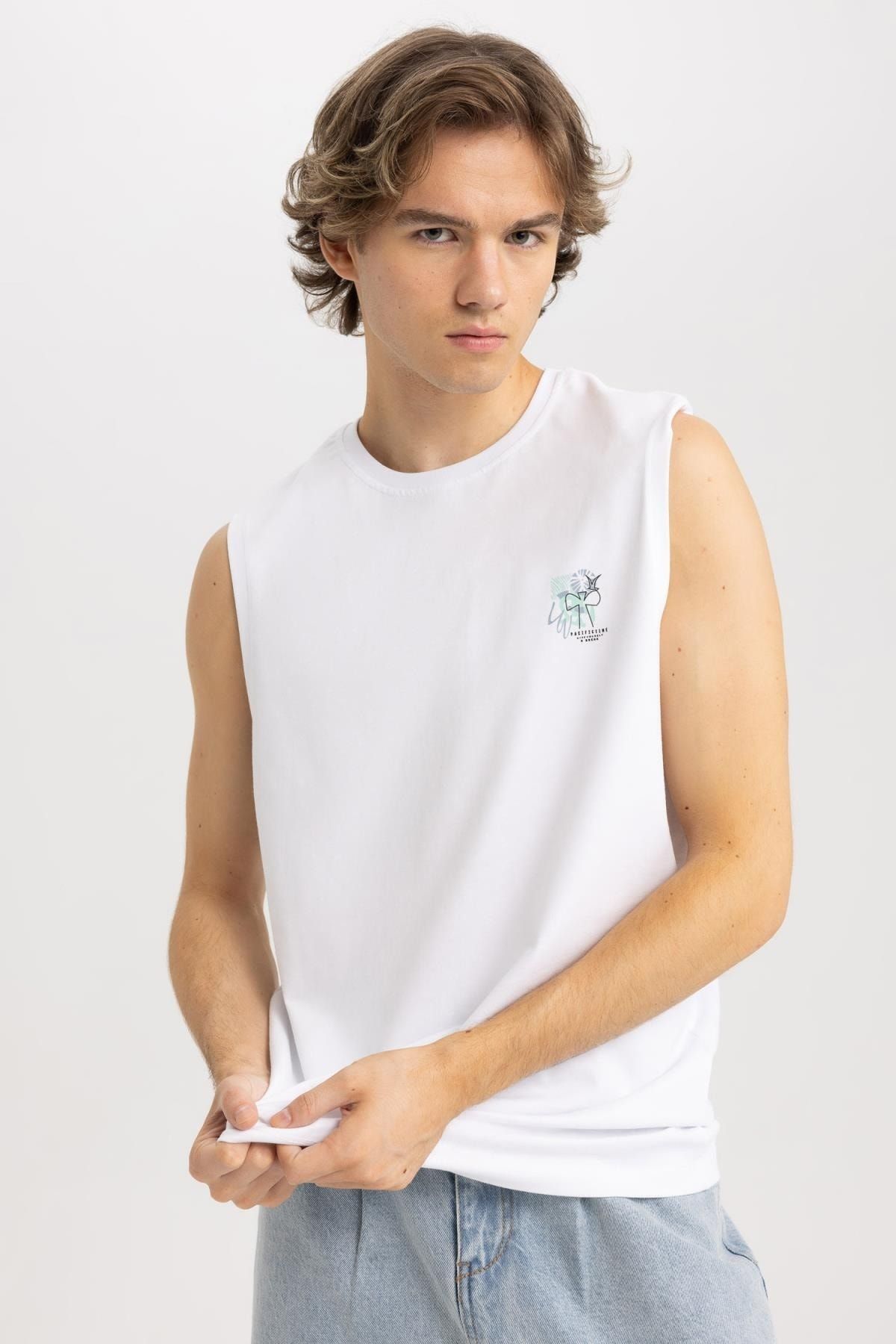 DeFacto-Regular Fit Basic Crew Neck Premium Undershirt 3
