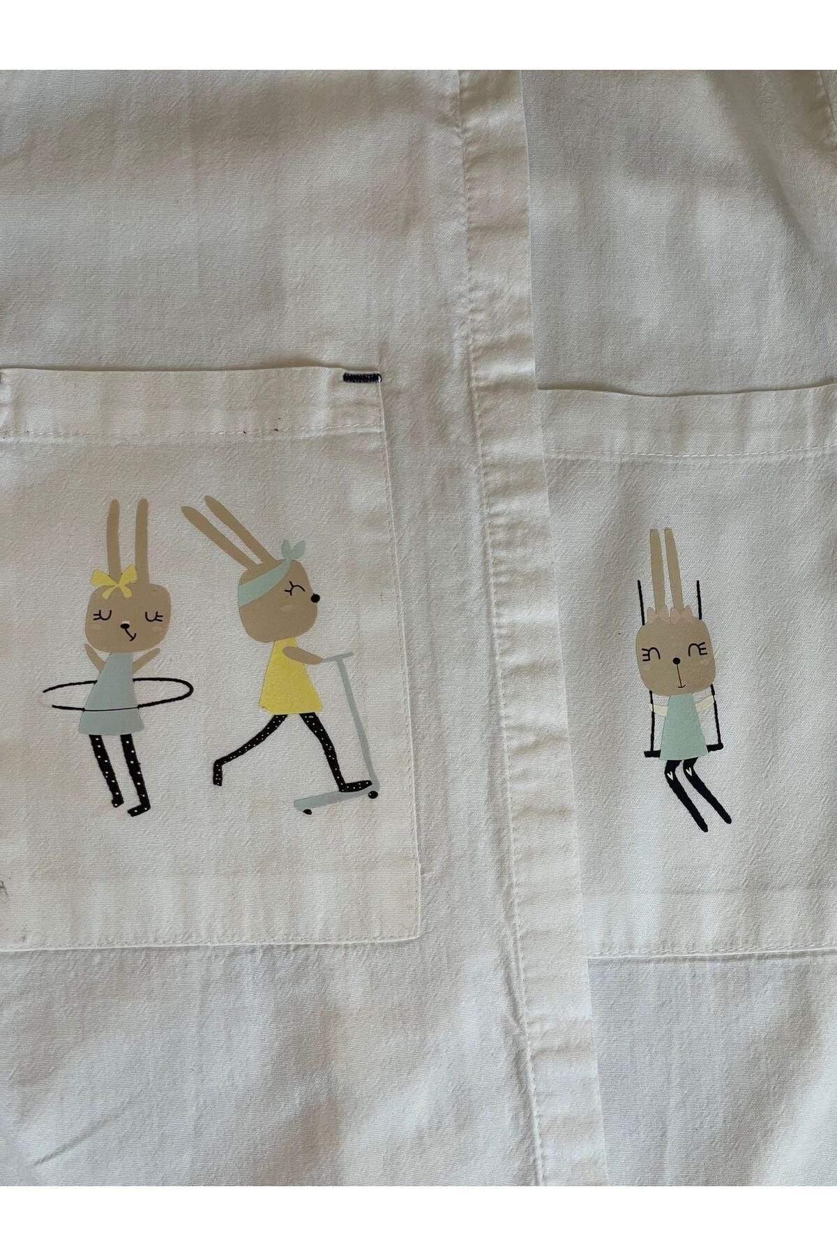 Gönülden Tasarım 13X9 CM 3 LÜ ÜTÜ İLE YAPIŞAN TAVŞAN AVATAR APLİKE ARMA YAMA DİKİŞ HOBİ