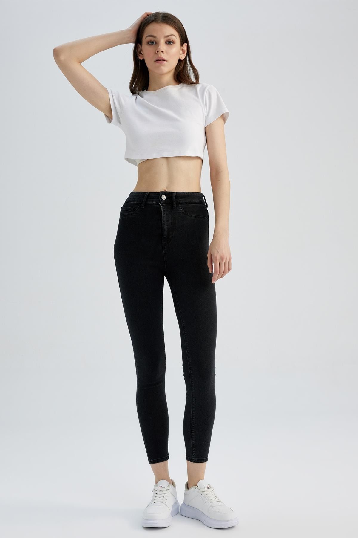 Super Skinny Fit Yüksek Bel Jean Pantolon