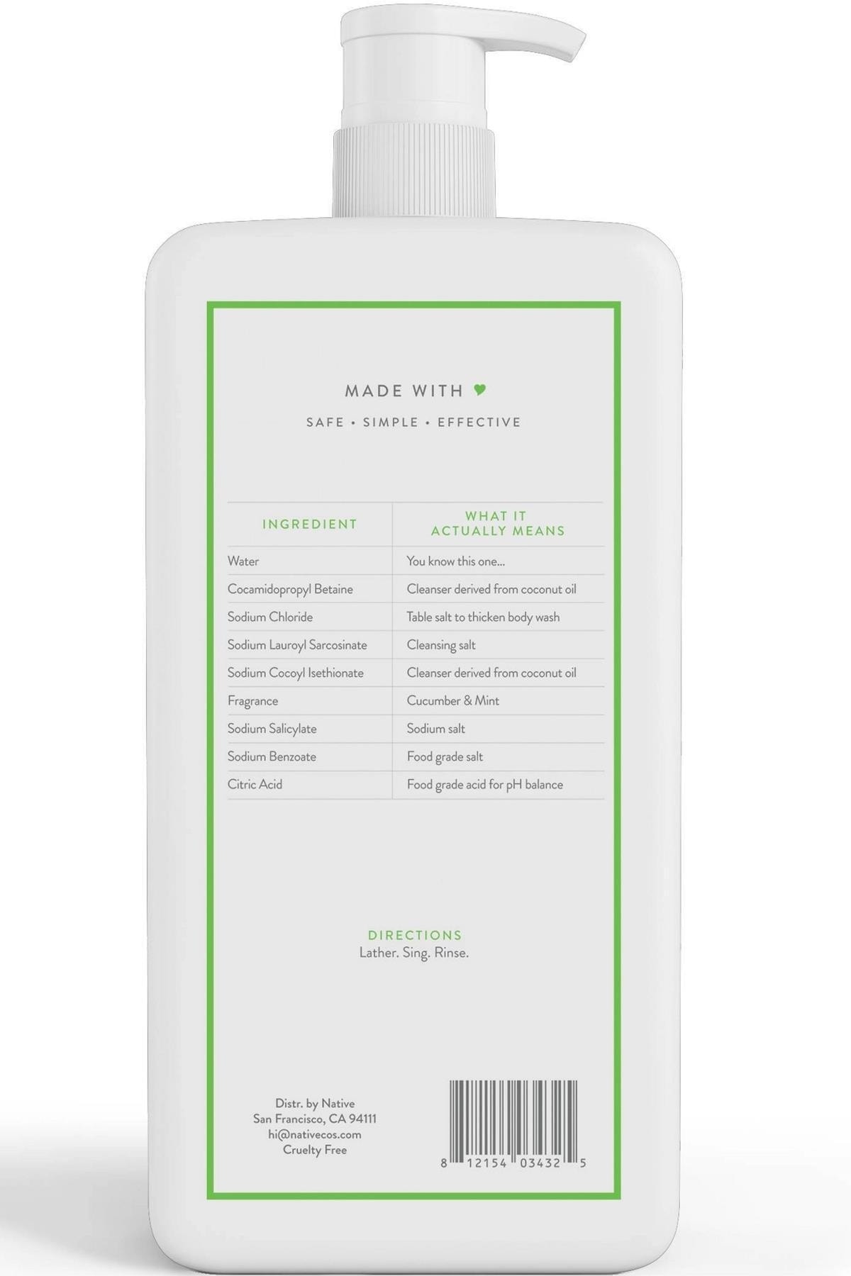 ژل و کرم دوش زنانه – مردانه  Native | 8.12154E+11 اورجینال - تصویر 2