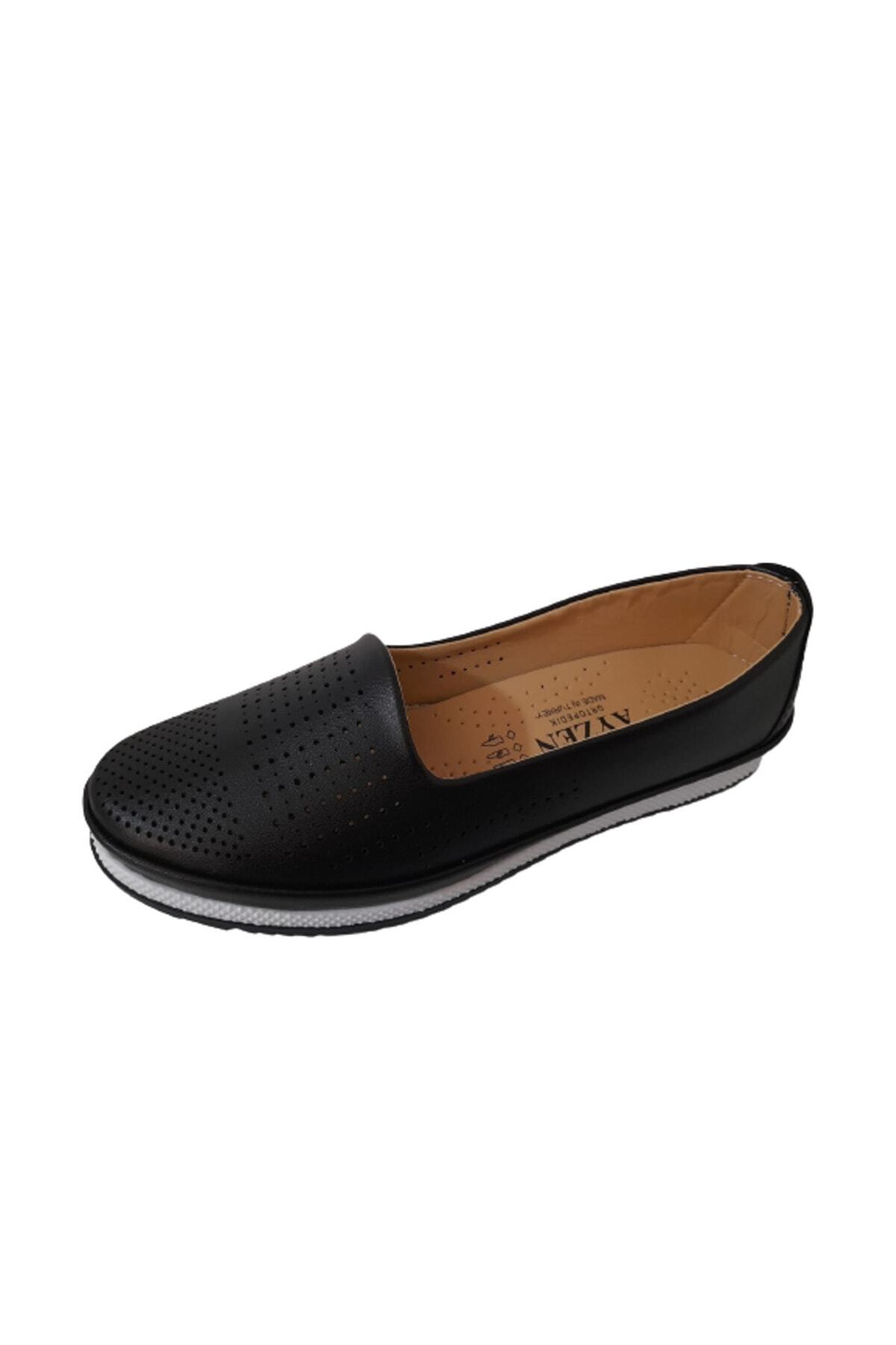 Ayzen-Black Laser Printed Casual Classic Shoes 4