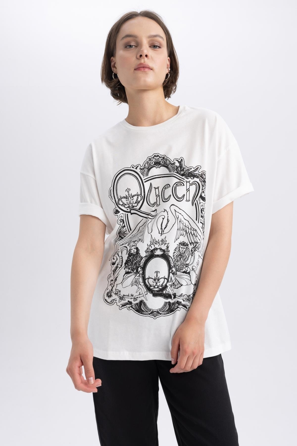 تی شرت زنانه دفاکتو | A9131AX23SM Defacto - Image 3