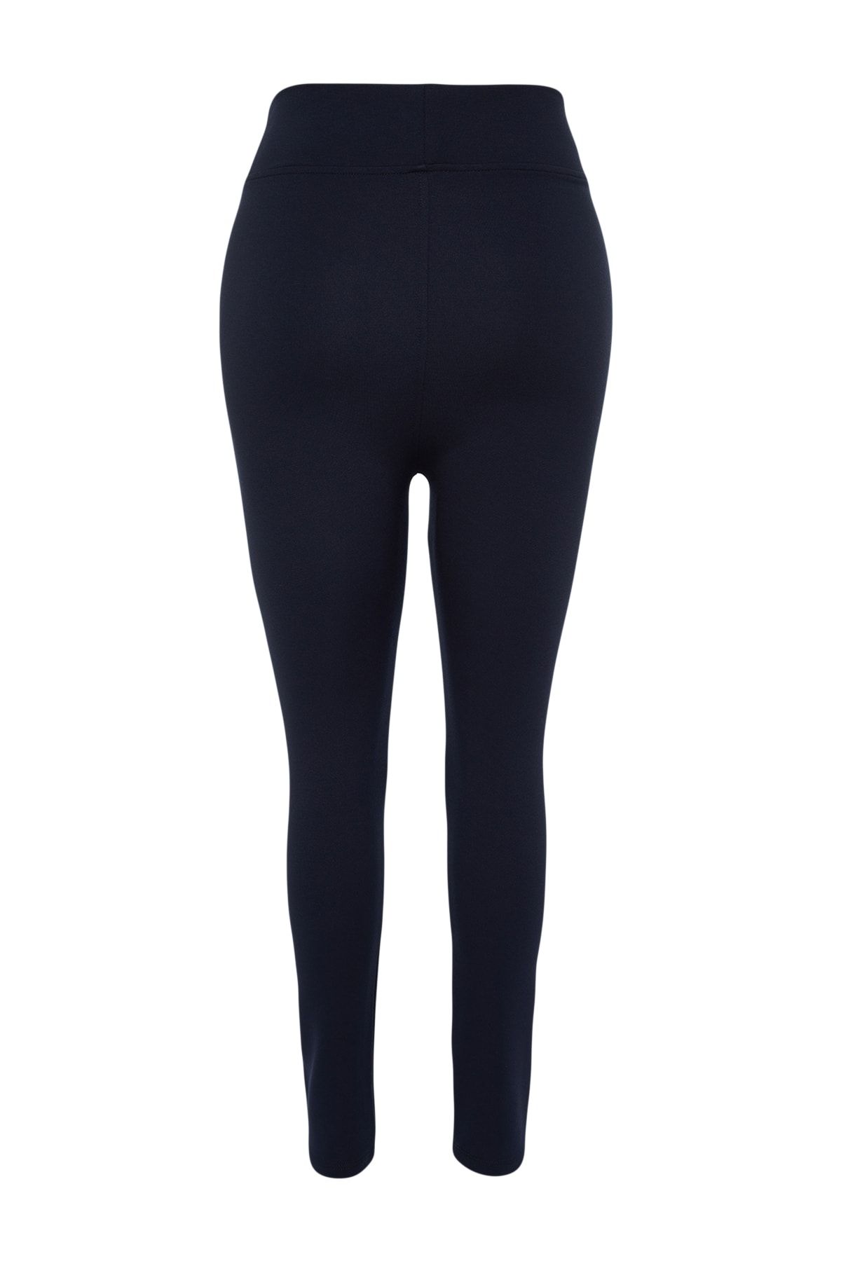 Trendyol Curve-Sötétkék, magas derekú, kötött, nagy méretű leggings TBBSS22TA0022 9