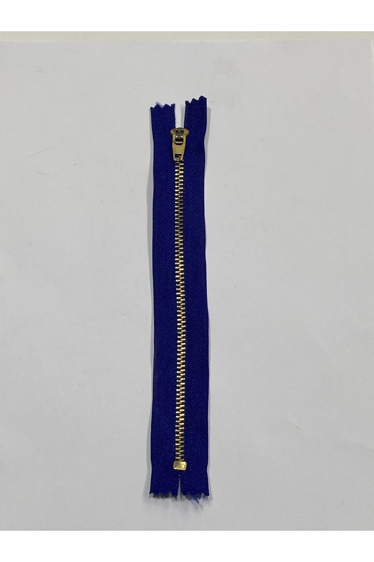 Jeans zipper / iron tooth trouser zipper / royal blue 18 cm
