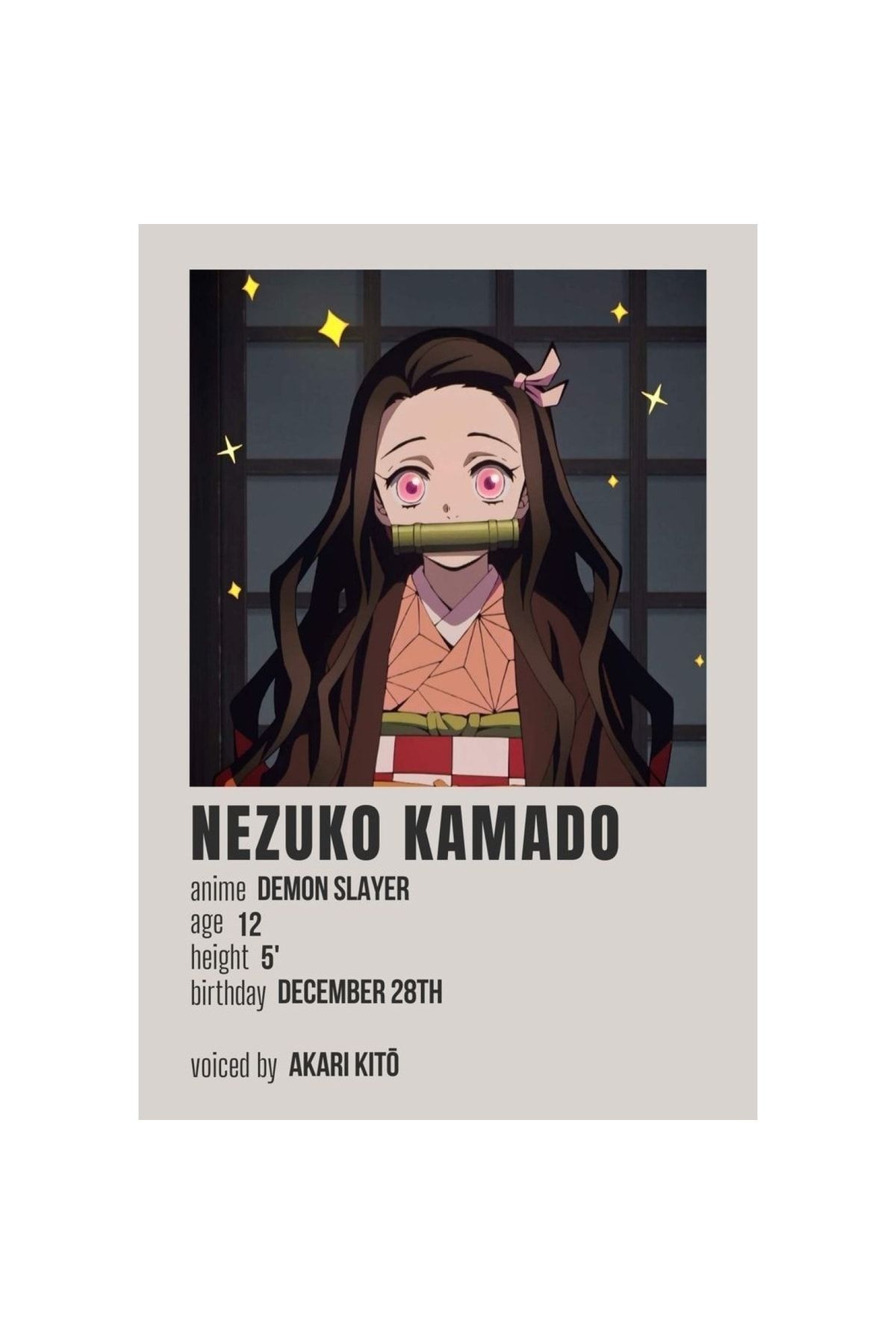 polaroid nezuko