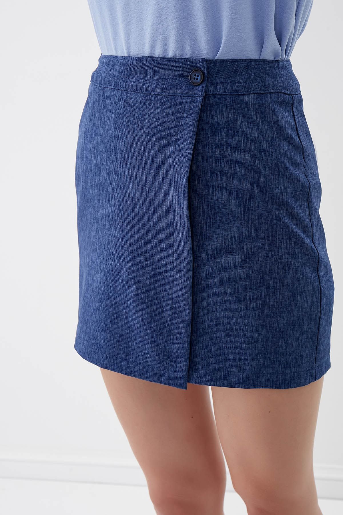 Vitrin SHOWCASE Buttoned Mini Skirt Trendyol