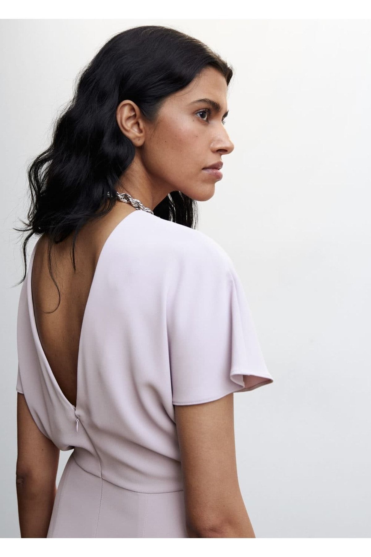 Drape Detaylı Elbise