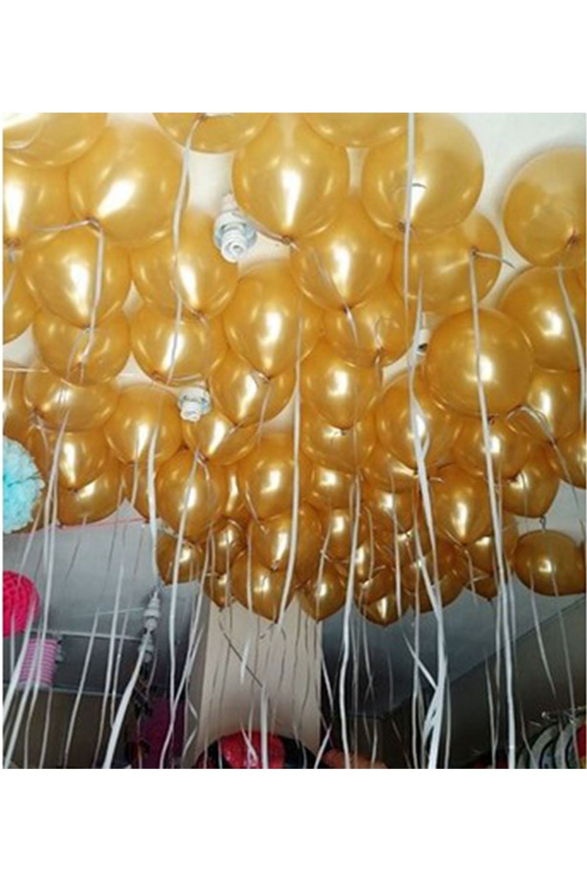Gold mylar balloons on sale