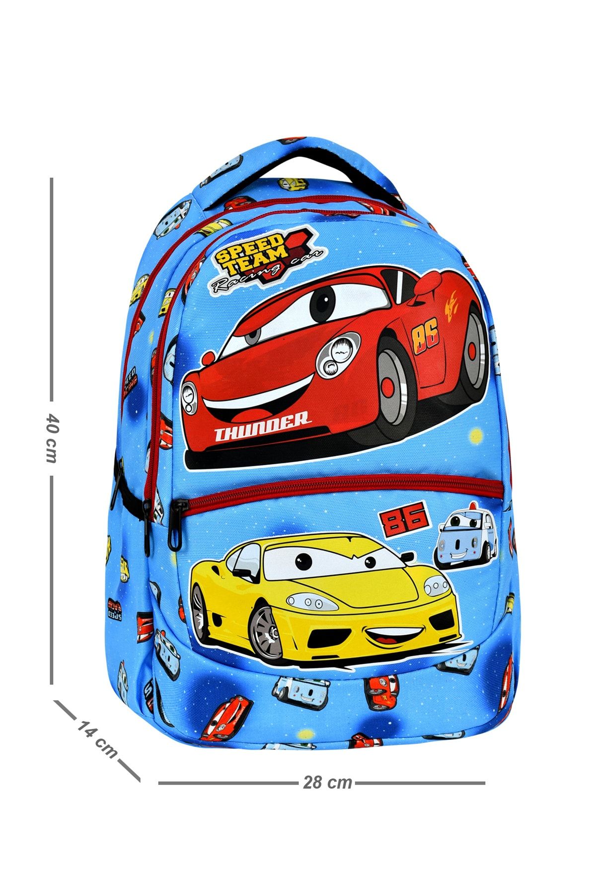 antaland 3 Piece Primary School Car Patterned School Bag for Boys