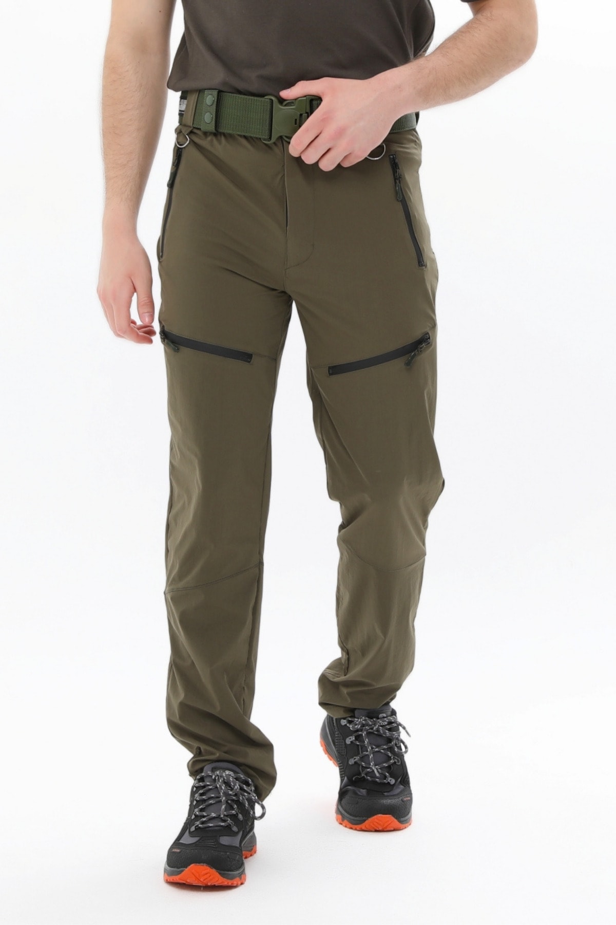 GHASSY CO. Erkek Tactical Nefes Alan 5 Cepli Yazlık Paraşüt Yürüyüş Çalışma Pantolonu