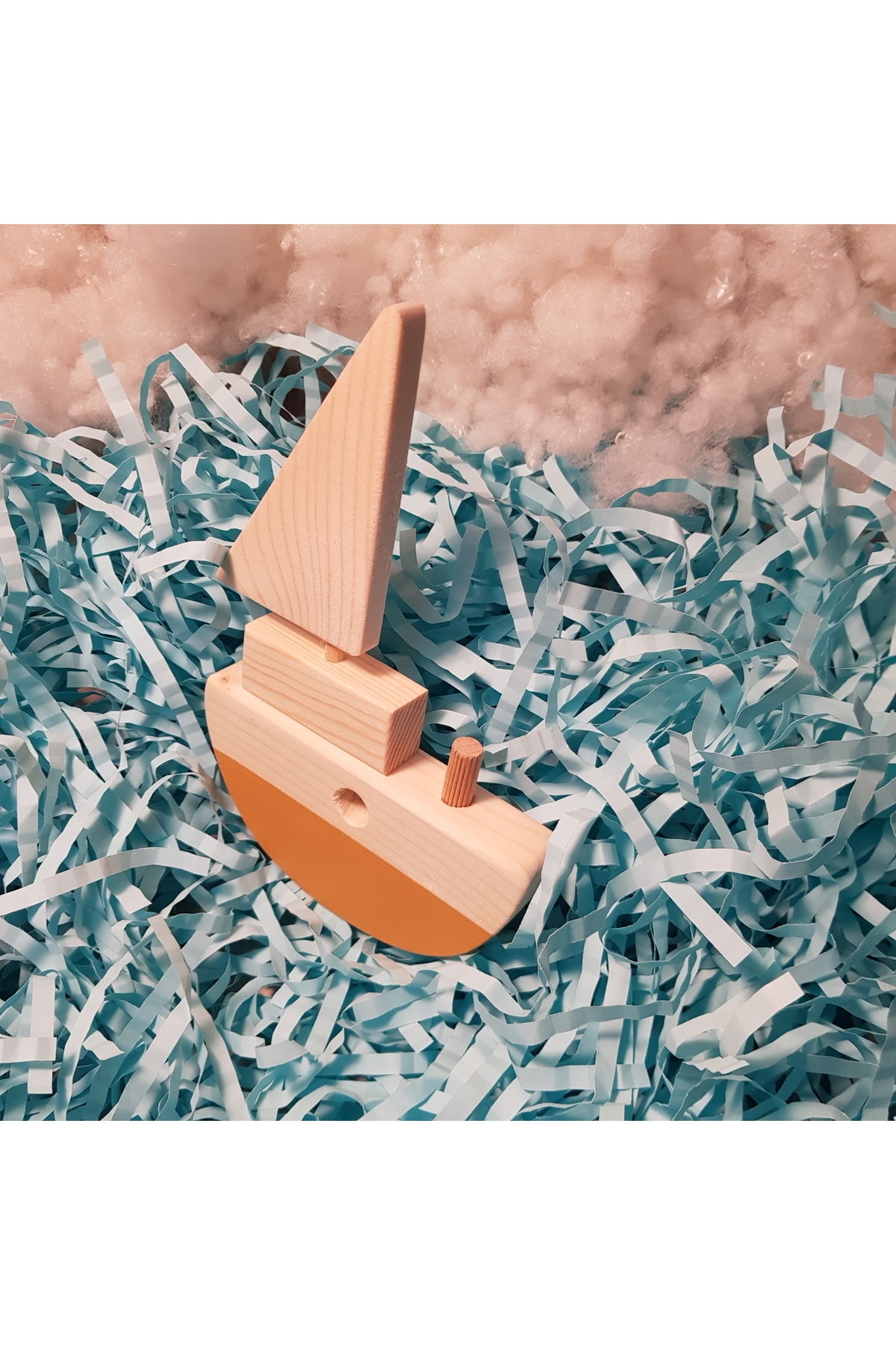 aswood El Yapımı Ahşap Oyuncak Baby Gemi Çocuklar için Hayal Gücünü Geliştiren Hediyelik Oyuncak fotoğrafı 4 (önizleme)