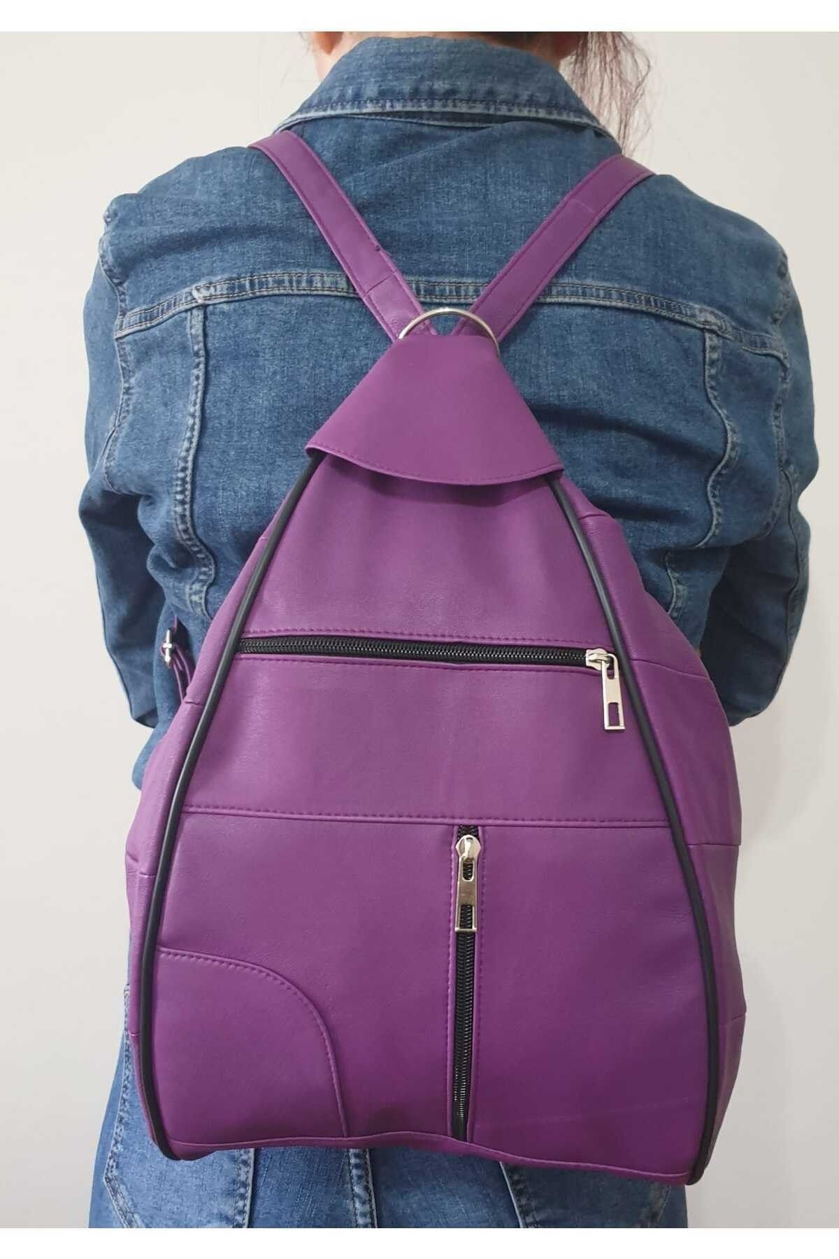 Plain purple sale backpack