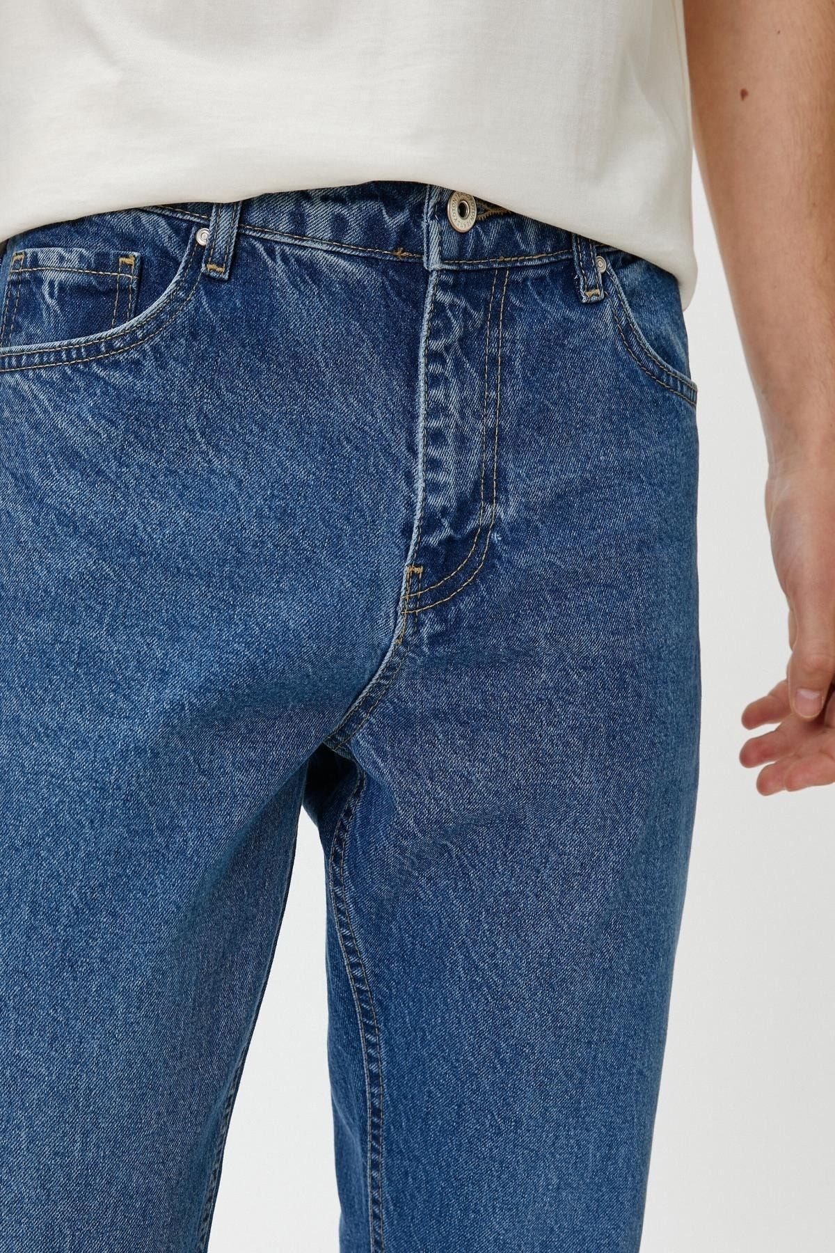 Koton شلوار جین نیلی روشن مردانه