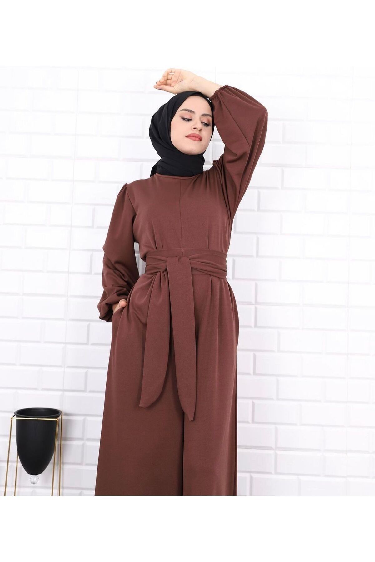 moda zeynaa-Overalls with wide wrapping 6