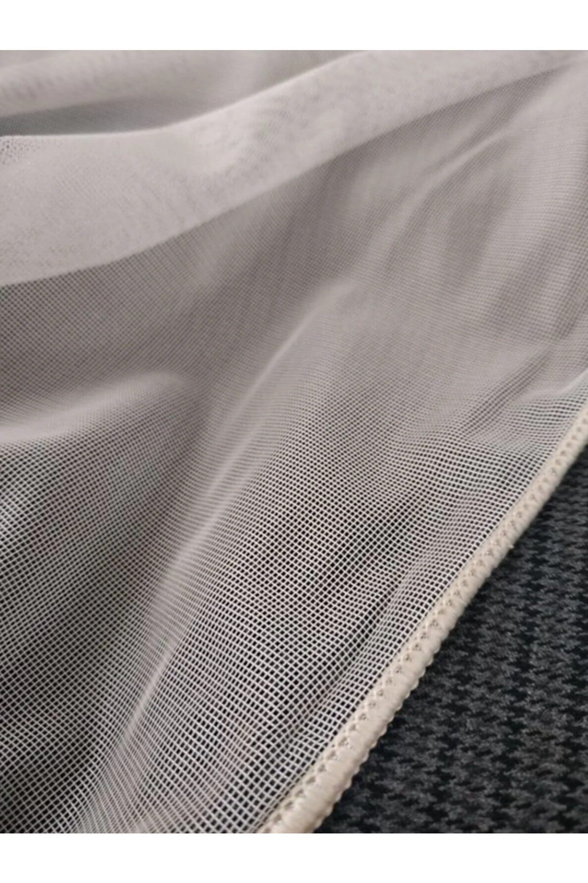 Ran Perde Pileli Dikim 1e2,5 Pile - Bej Tül Perde fotoğrafı 3 (önizleme)