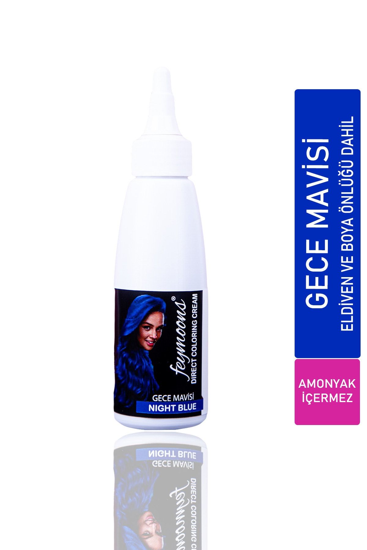 Feymoons Yarı Kalıcı Saç Boyası Gece Mavisi 120ML FEYBOYA1001