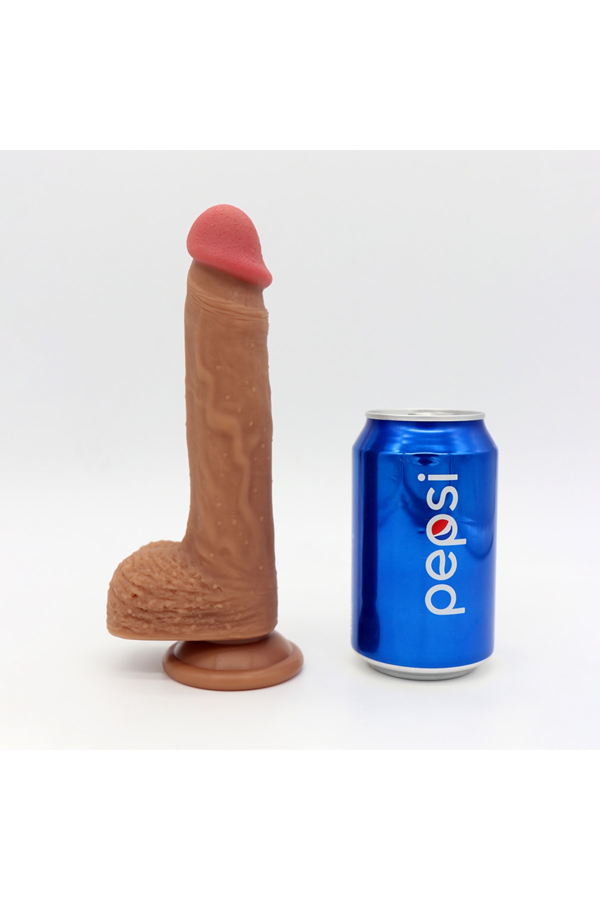 21 CM Realistik Vantuzlu Gerçekçi Ten Dokusunda Penis Dildo 2