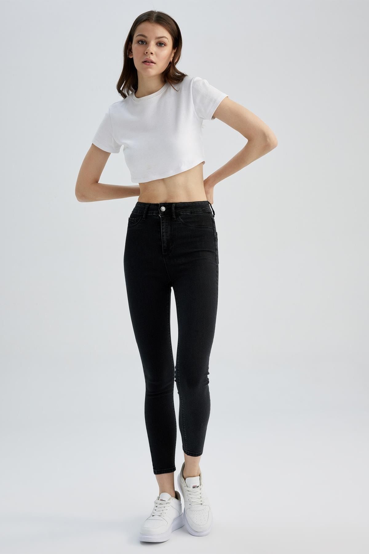Super Skinny Fit Yüksek Bel Jean Pantolon