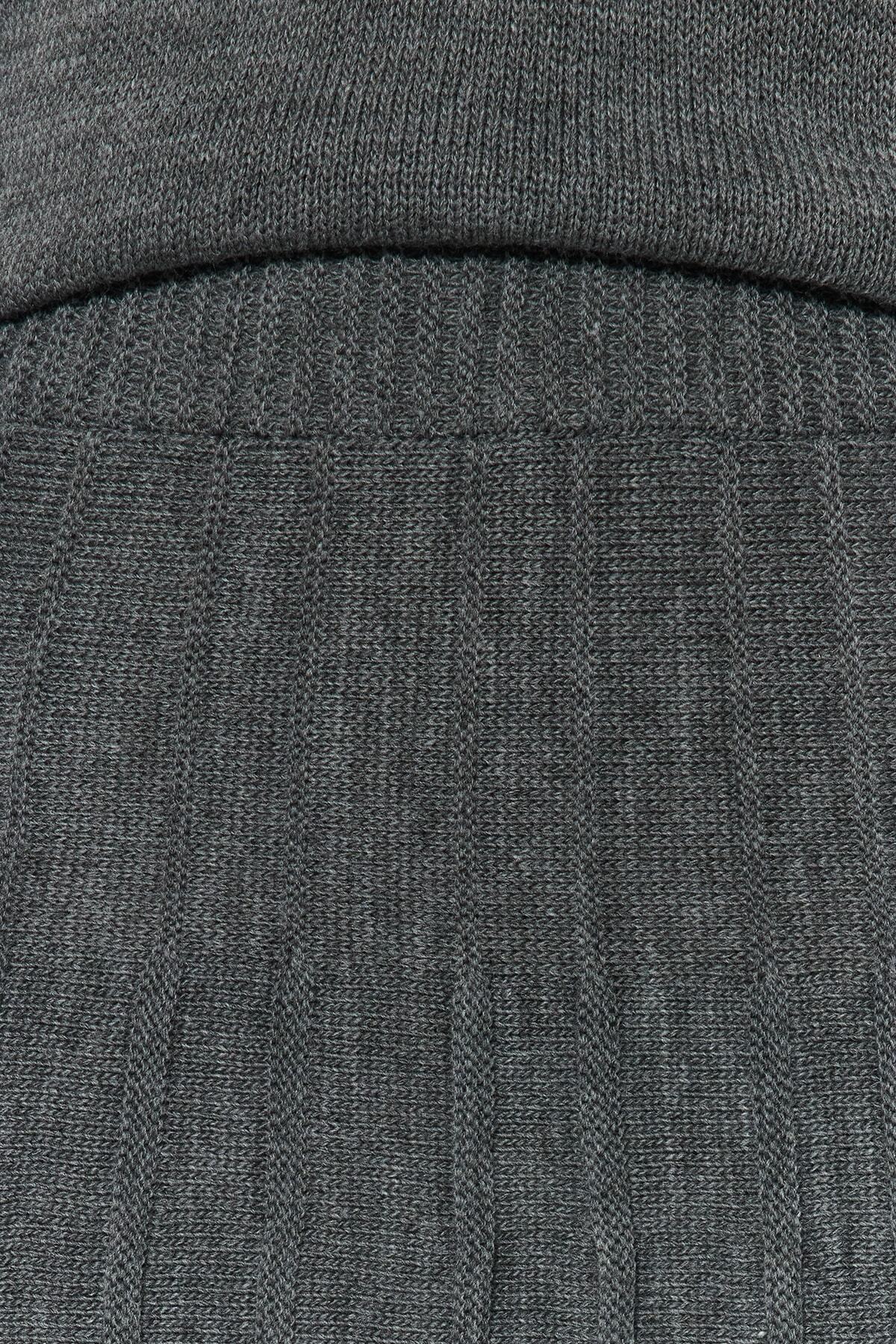 Trendyol Collection Antracit hajtogatott szoknya kötöttáru alsó-felső szett TWOAW23AU00184