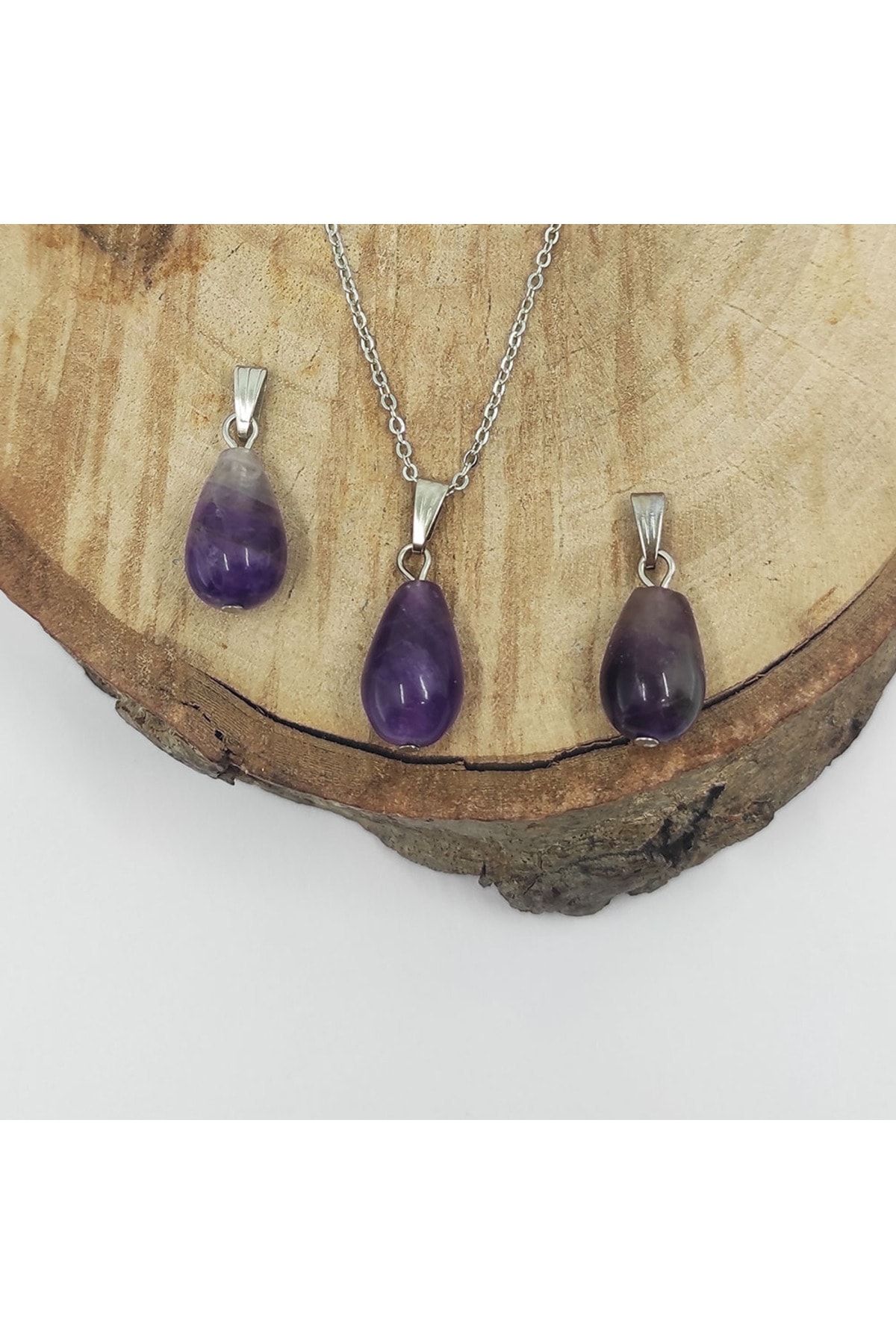 Purple gemstone sales necklace