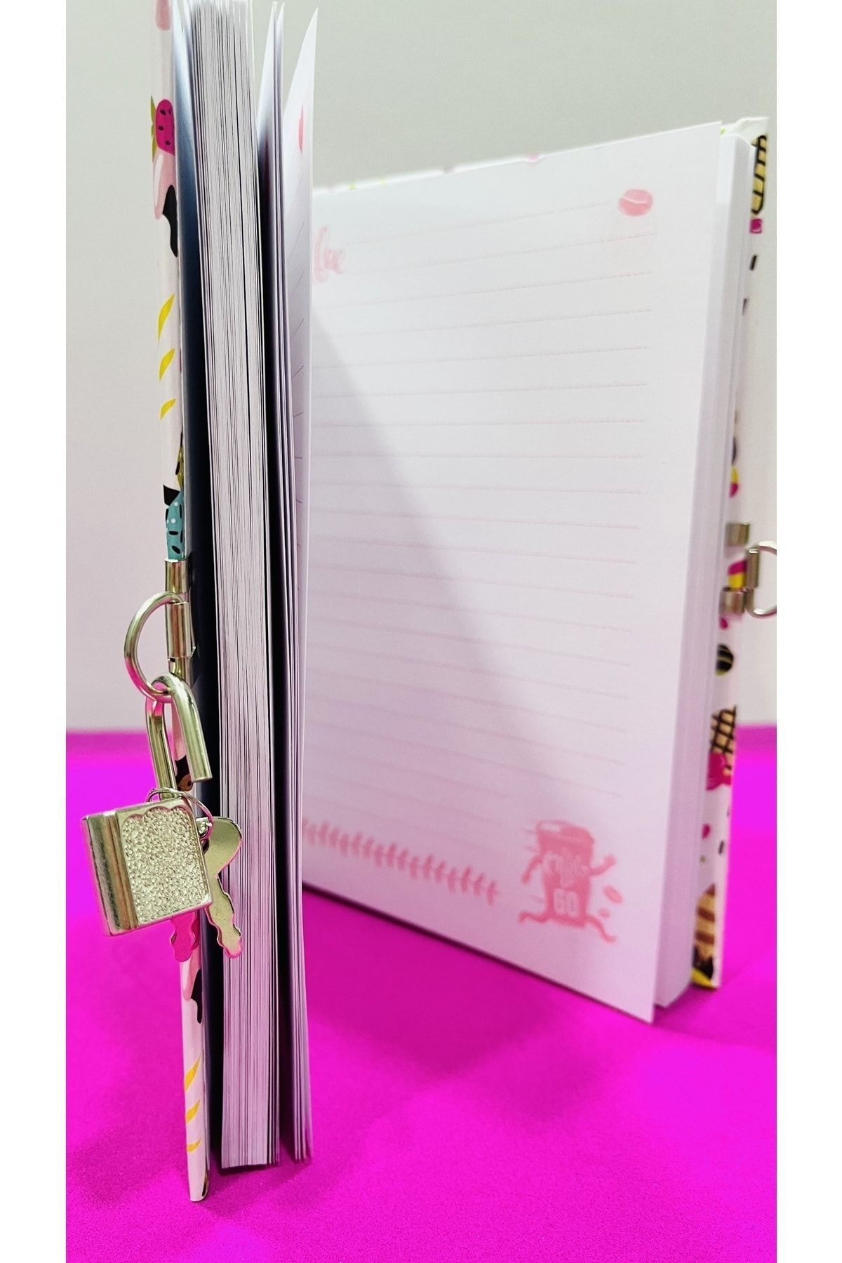 karinabest-The Cuttest Diaries Memory Book Locked Diary Memory Book Hard Cover A5 Lined Notebook 5