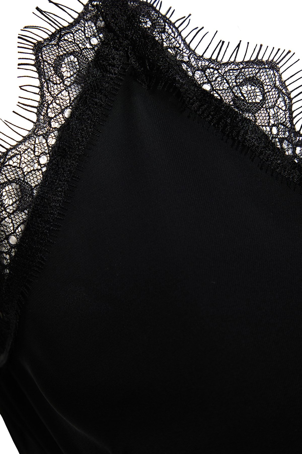 Trendyol Curve-Plus Size Black Lace Adjustable Strap Blouse - TBBSS22AF0044 7