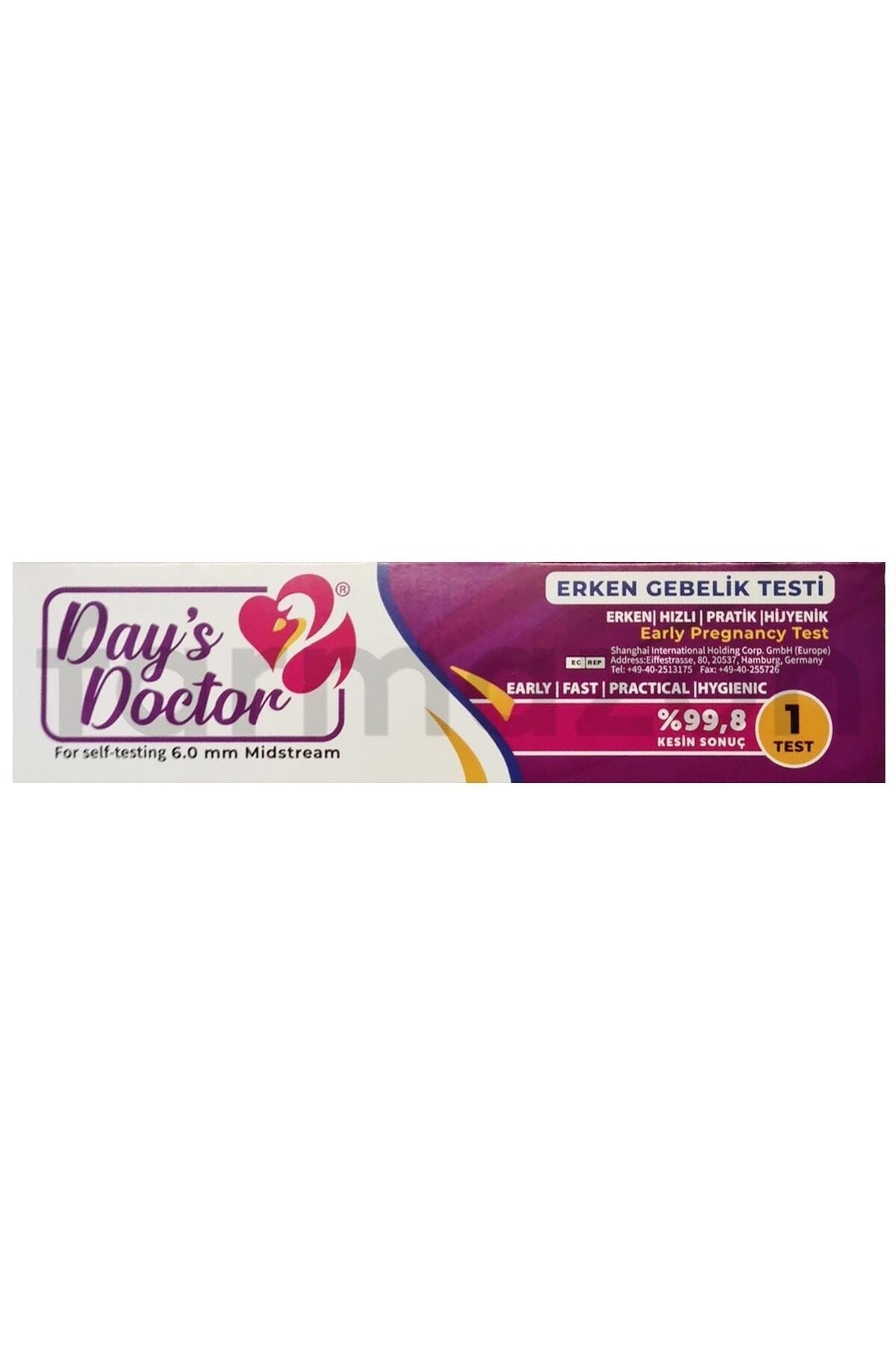 DAY''S DOCTOR Early Erken Gebelik Testi %99.8 Kesin Sonuç X4