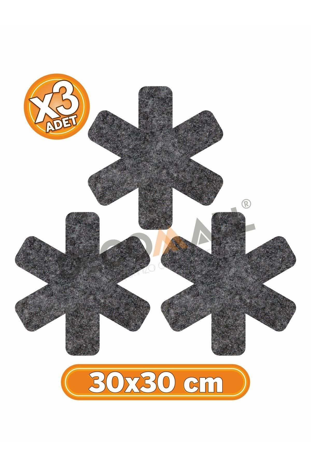 DECOMALL 3 Lü Set Tava Tencere Ve Bor Cam Koruyucu Çizdirmez Keçe 30x30