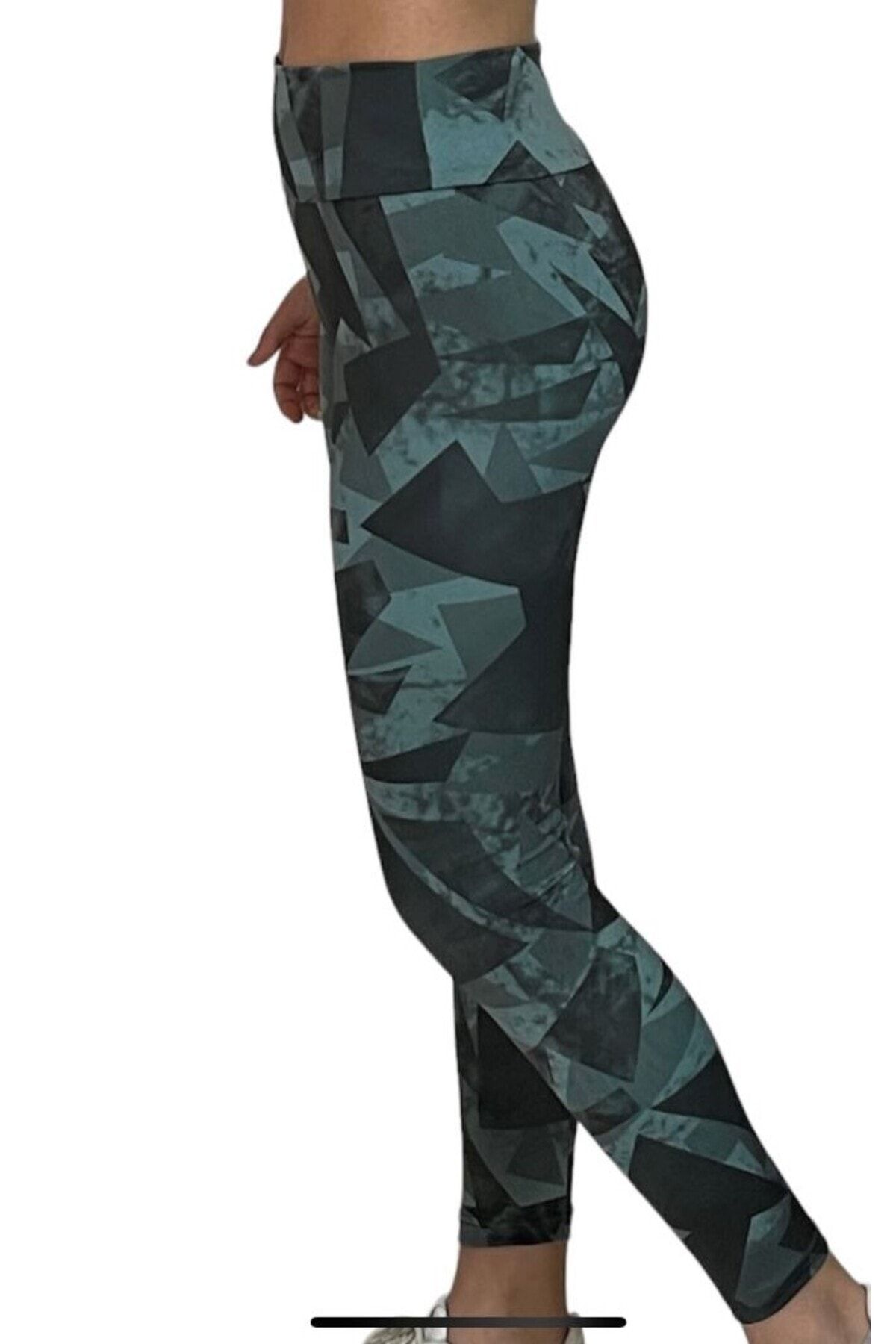brusq-High Waist Leggings - Digital Patterned Sports Leggings 2