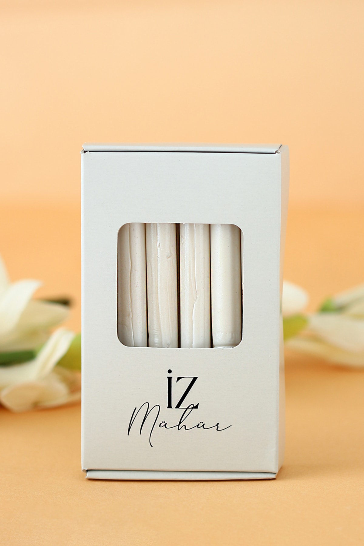 İzMühür Beyaz Inci Mühür Mumu (12 ÇUBUK)