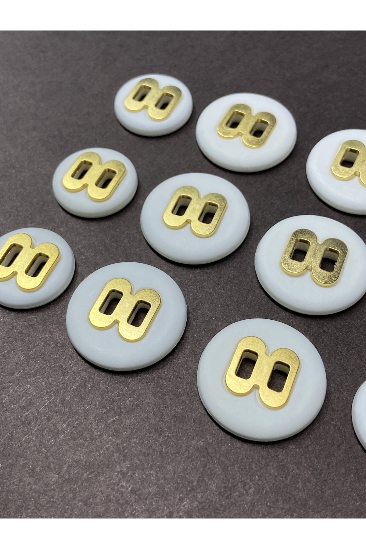 Trench Coat Jacket Button Set / Off White