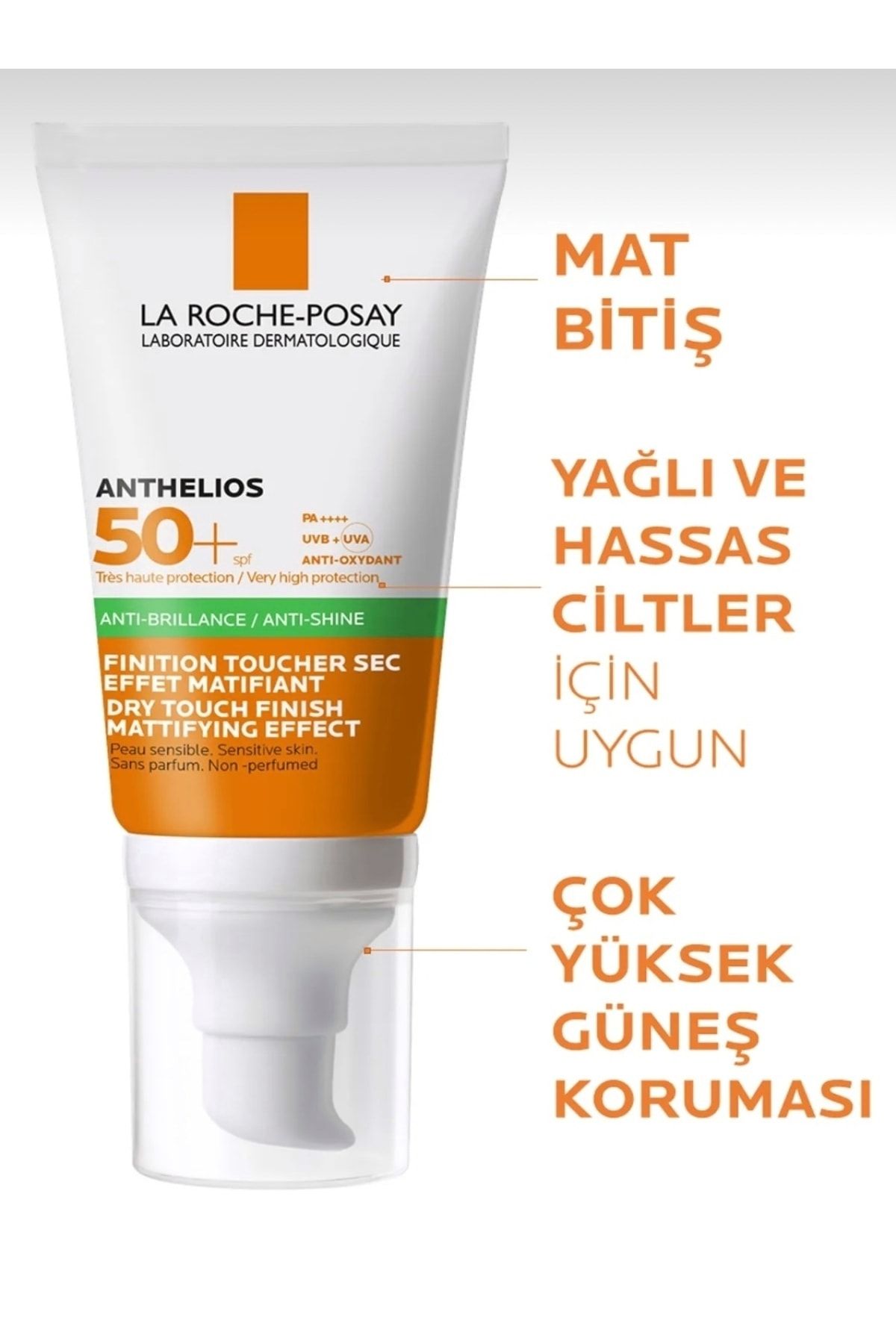 La Roche Posay کرم ضد آفتاب چهره با SPF 50+ بدون عطر و مقاوم در برابر آب