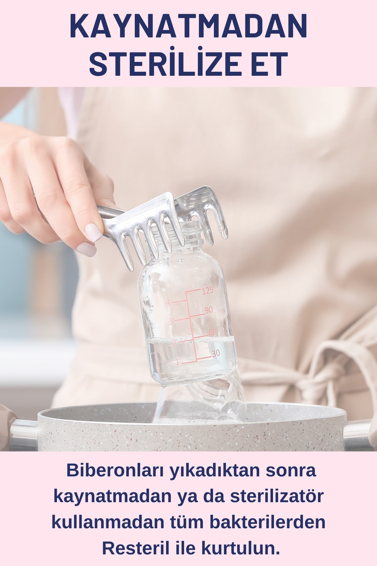 Resteril Biberon Emzik Kaynatma Biberon Sterilizatör Biberon Temizleyici Bebek Sterilizatör Set fotoğrafı 2 (önizleme)